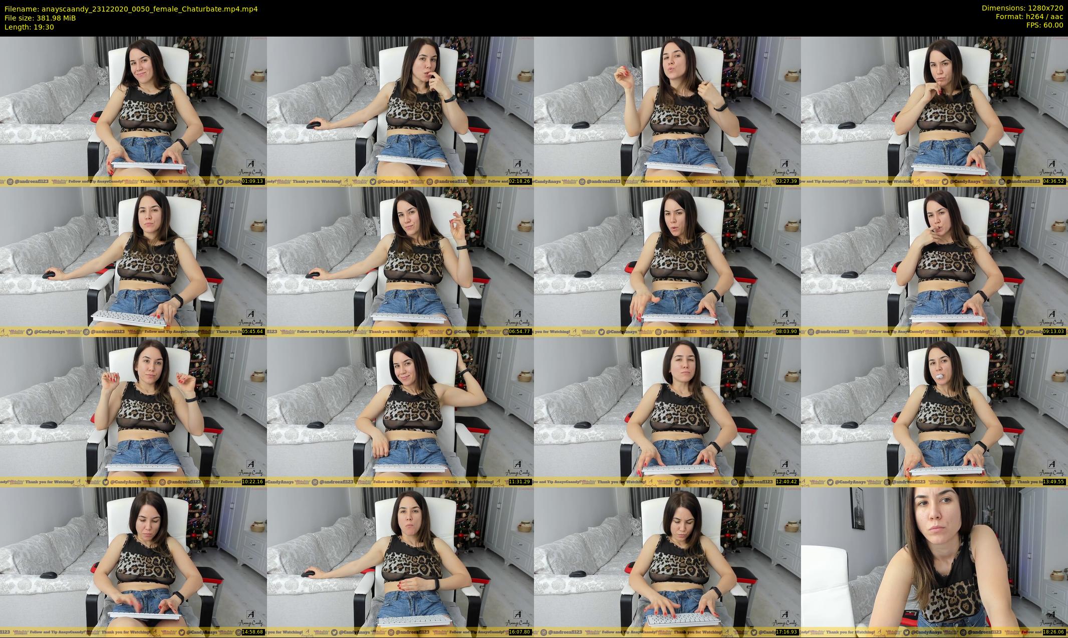 anayscaandy — 20 minute Chaturbate female cam show recording, 720p, Dec 23, 2020