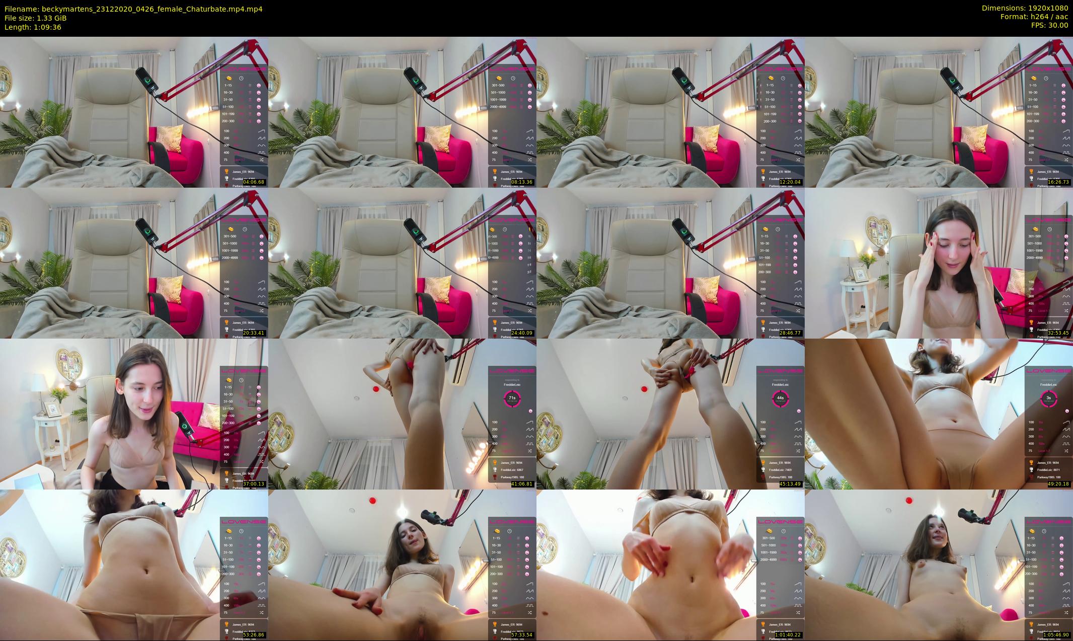 beckymartens — 70 minute Chaturbate female cam show recording, 1080p, Dec 23, 2020
