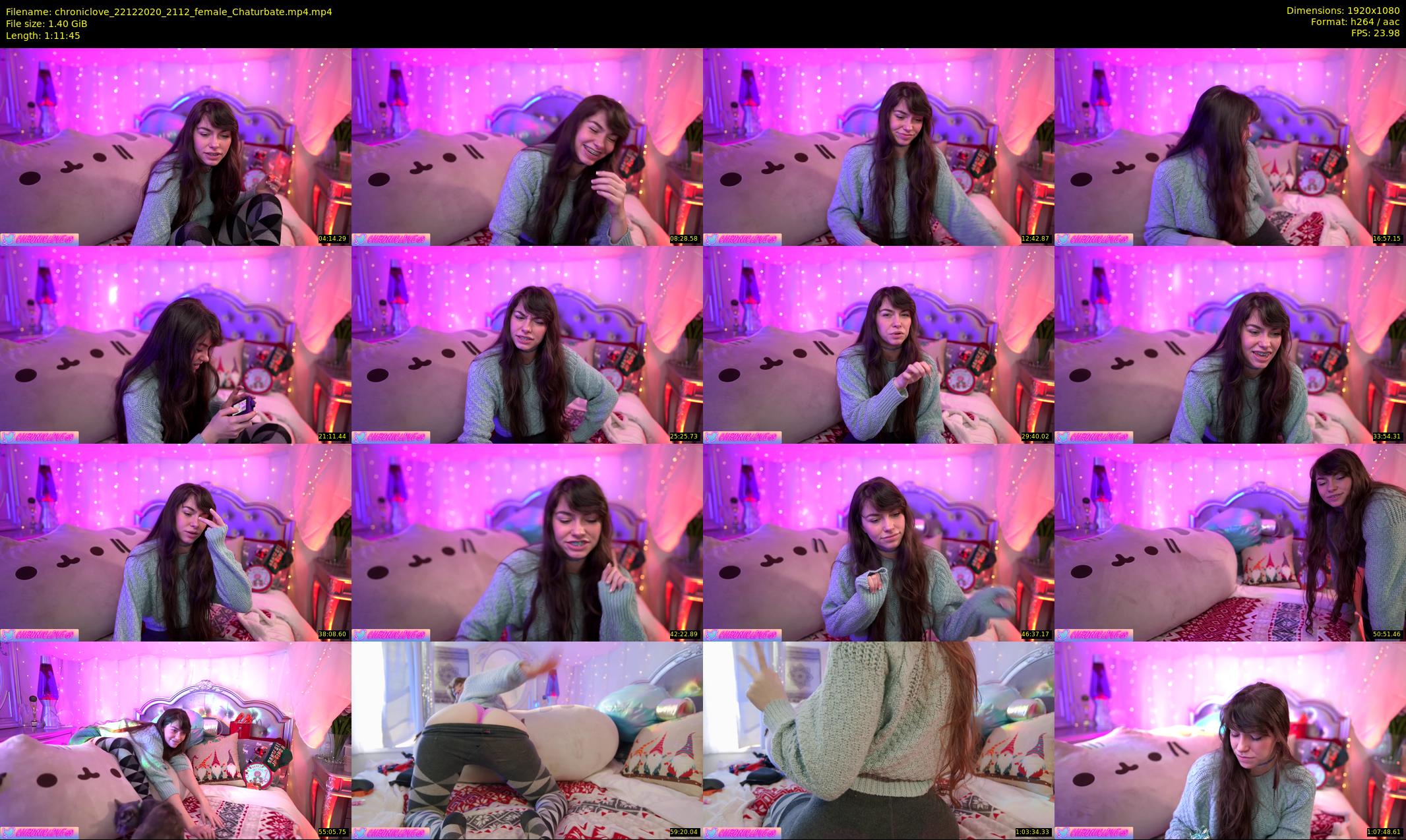 chroniclove — 72 minute Chaturbate female cam show recording, 1080p, Dec 22, 2020