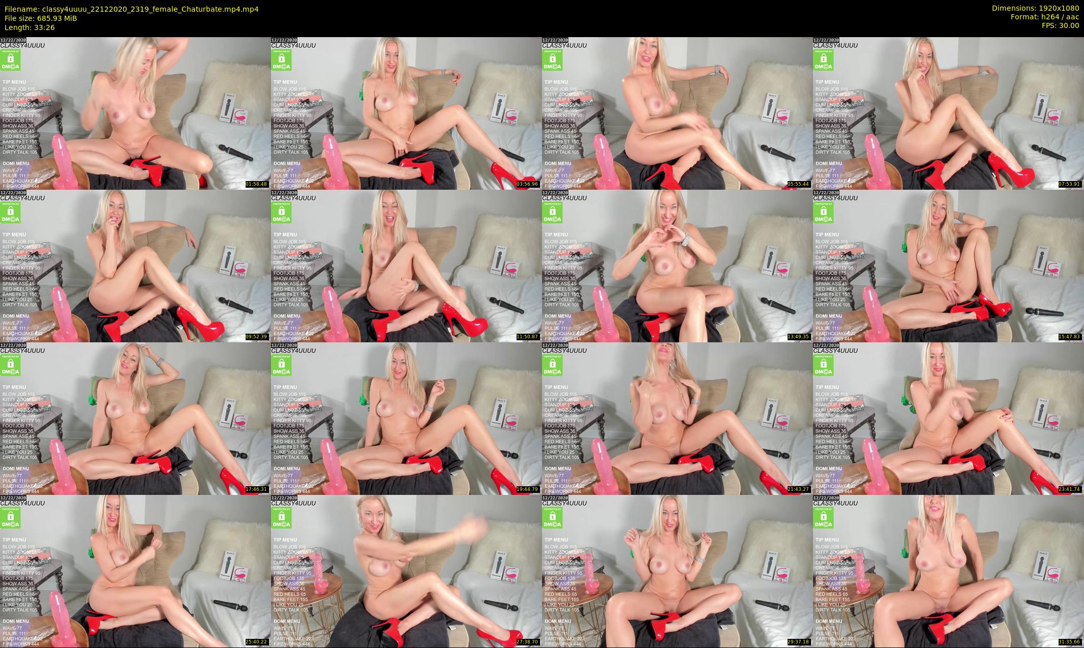 classy4uuuu — 34 minute Chaturbate female cam show recording, 1080p, Dec 22, 2020