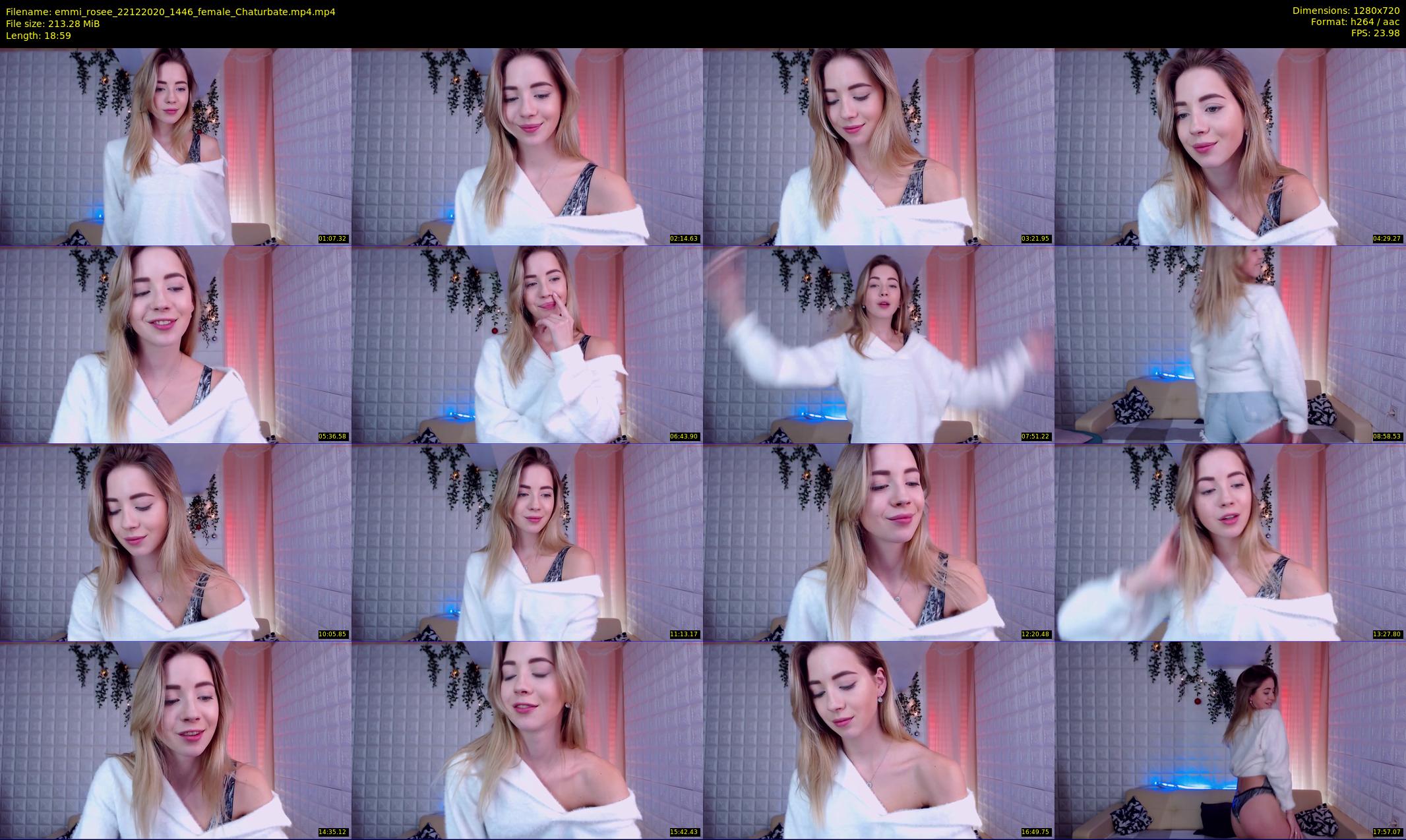 emmi_rosee — 19 minute Chaturbate female cam show recording, 720p, Dec 22, 2020