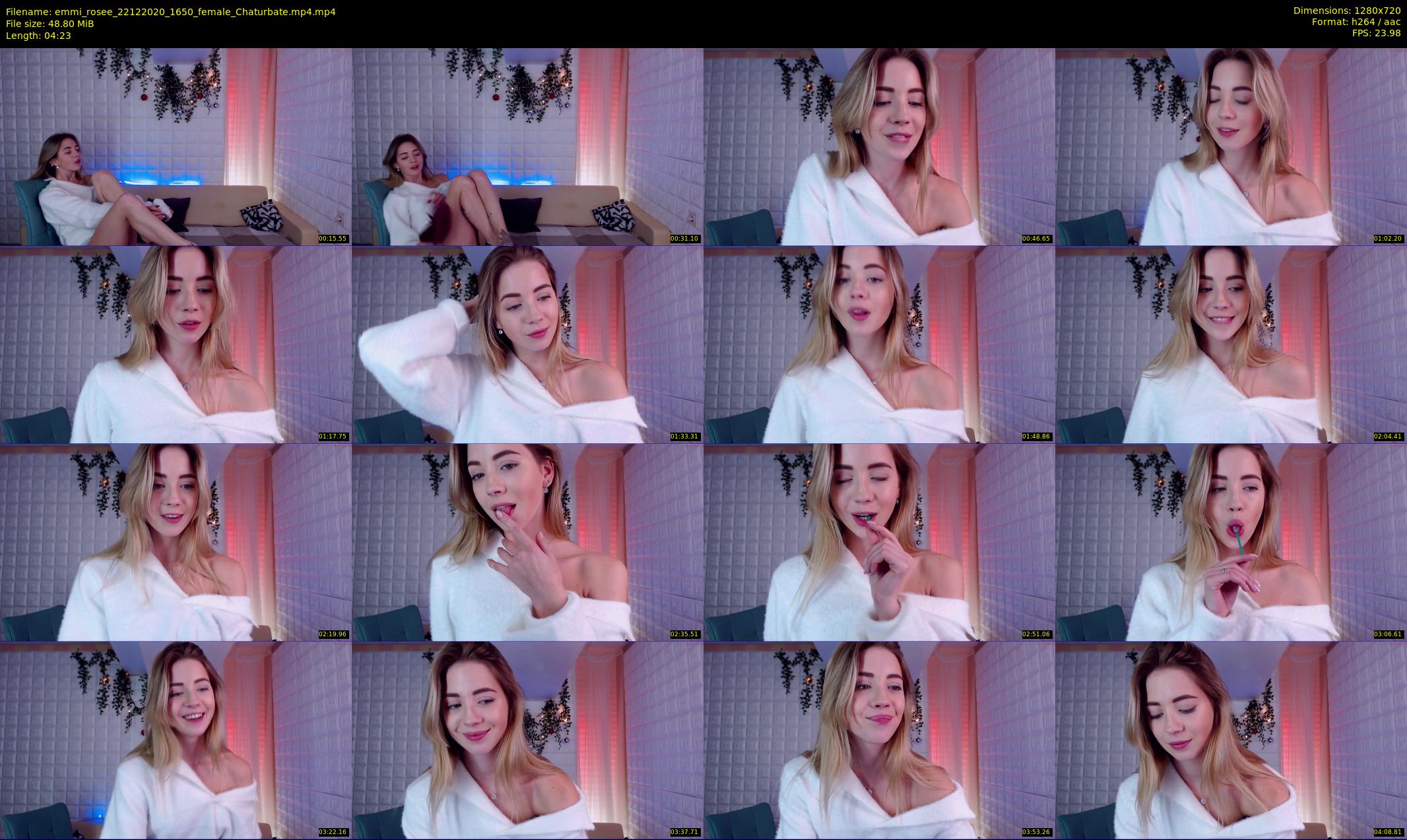 emmi_rosee — 5 minute Chaturbate female cam show recording, 720p, Dec 22, 2020