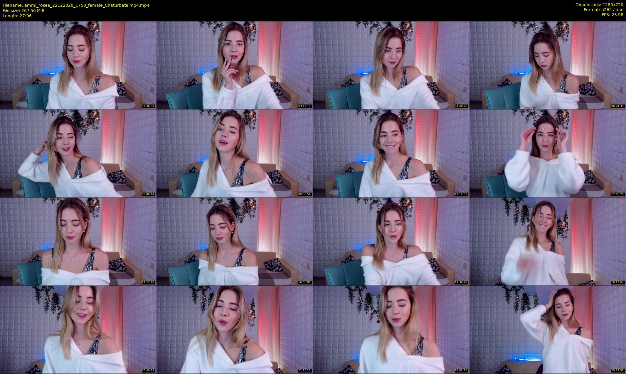 emmi_rosee — 28 minute Chaturbate female cam show recording, 720p, Dec 22, 2020