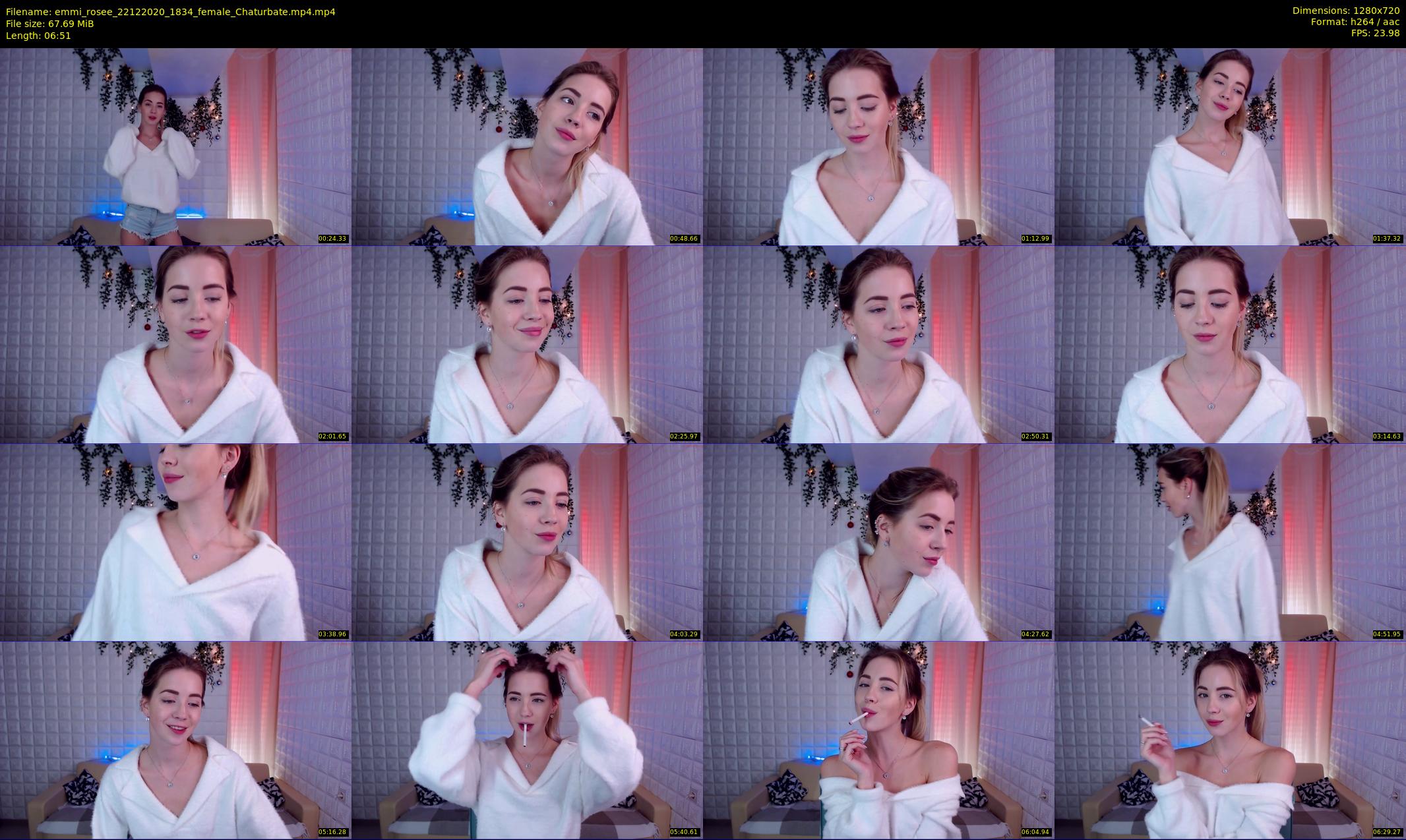 emmi_rosee — 7 minute Chaturbate female cam show recording, 720p, Dec 22, 2020