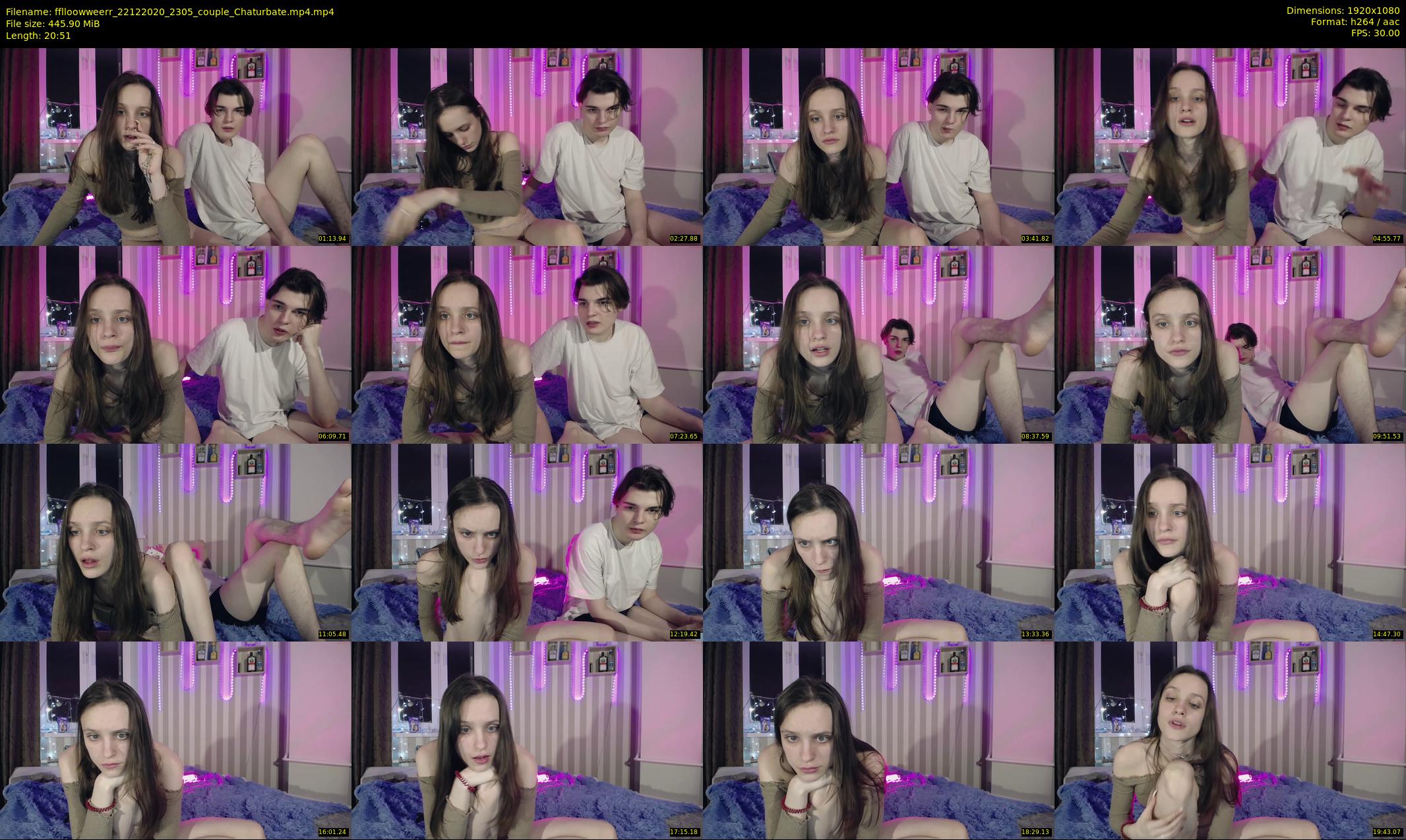 fflloowweerr — 21 minute Chaturbate couple cam show recording, 1080p, Dec 22, 2020