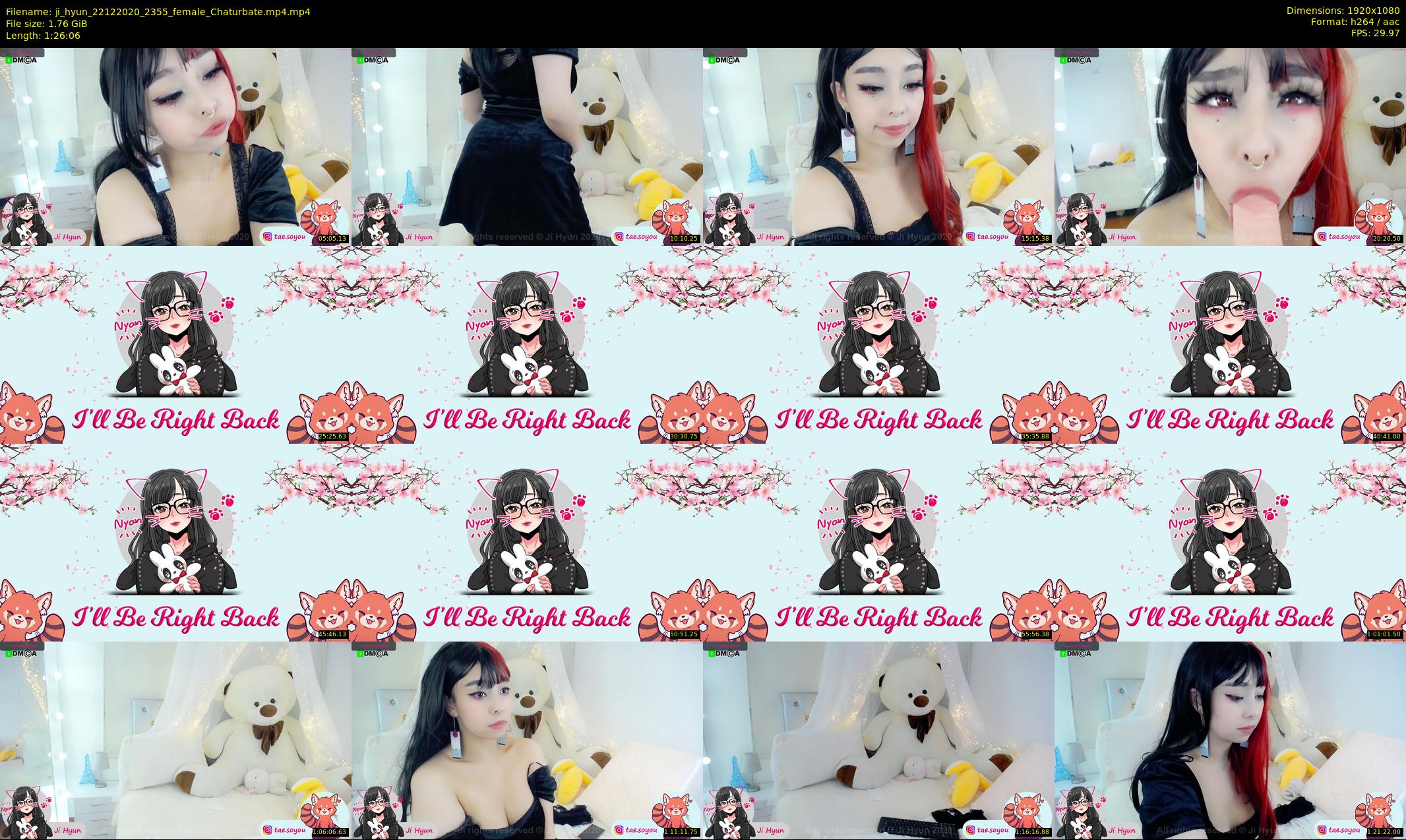 ji_hyun — 87 minute Chaturbate female cam show recording, 1080p, Dec 22, 2020