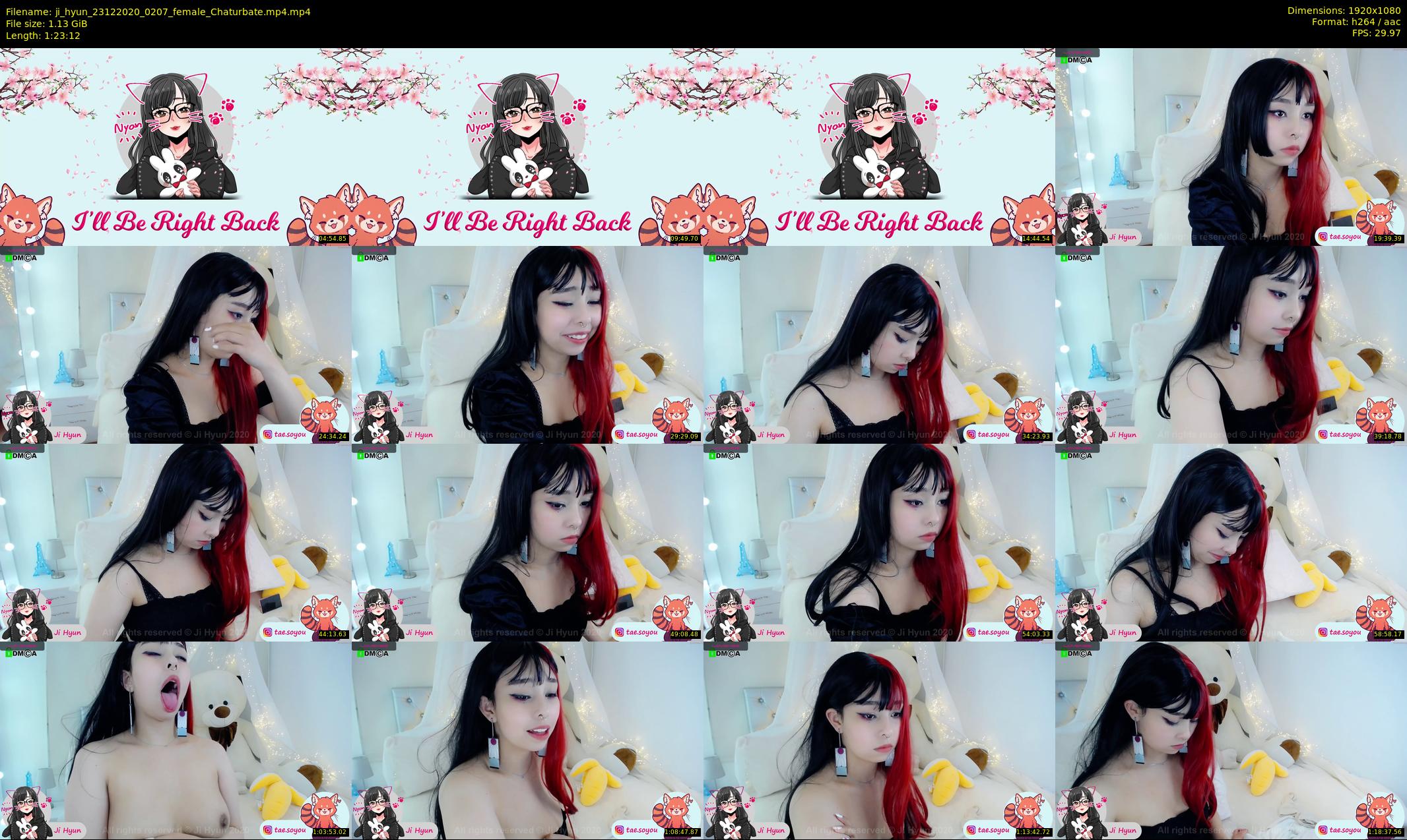 ji_hyun — 84 minute Chaturbate female cam show recording, 1080p, Dec 23, 2020