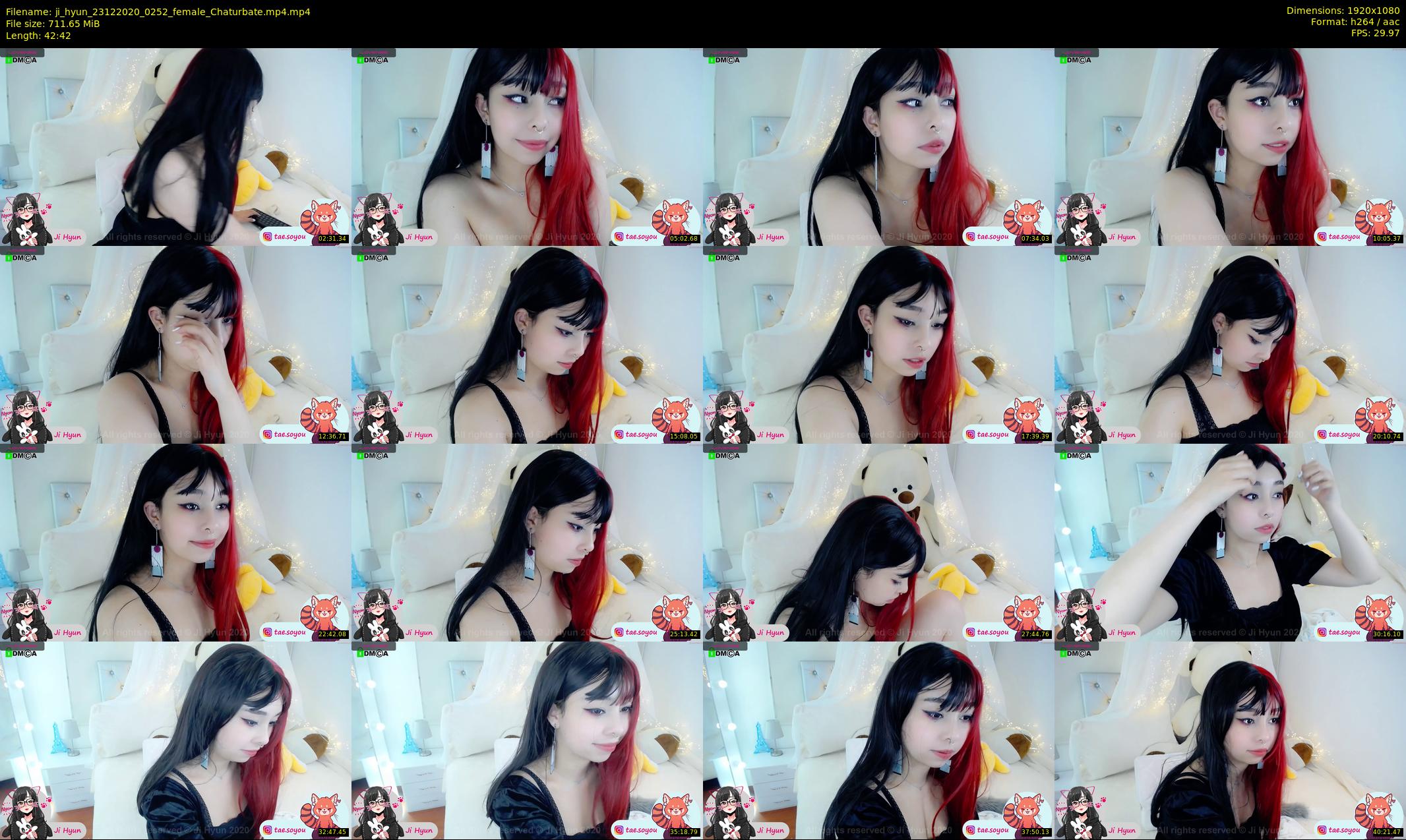 ji_hyun — 43 minute Chaturbate female cam show recording, 1080p, Dec 23, 2020