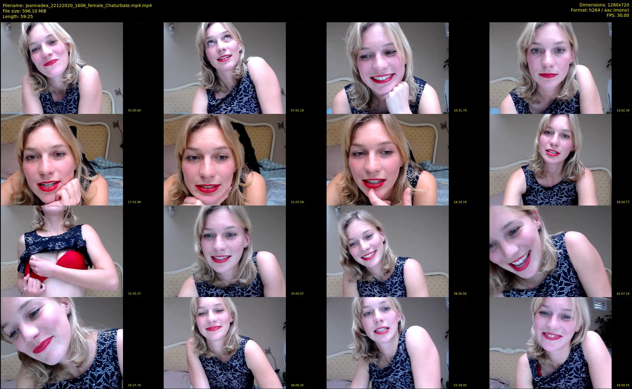 joannadea — 60 minute Chaturbate female cam show recording, 720p, Dec 22, 2020