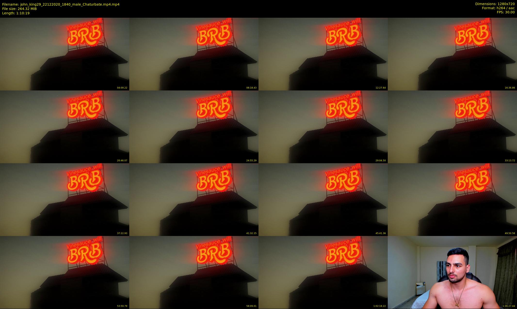 john_king29 — 71 minute Chaturbate male cam show recording, 720p, Dec 22, 2020