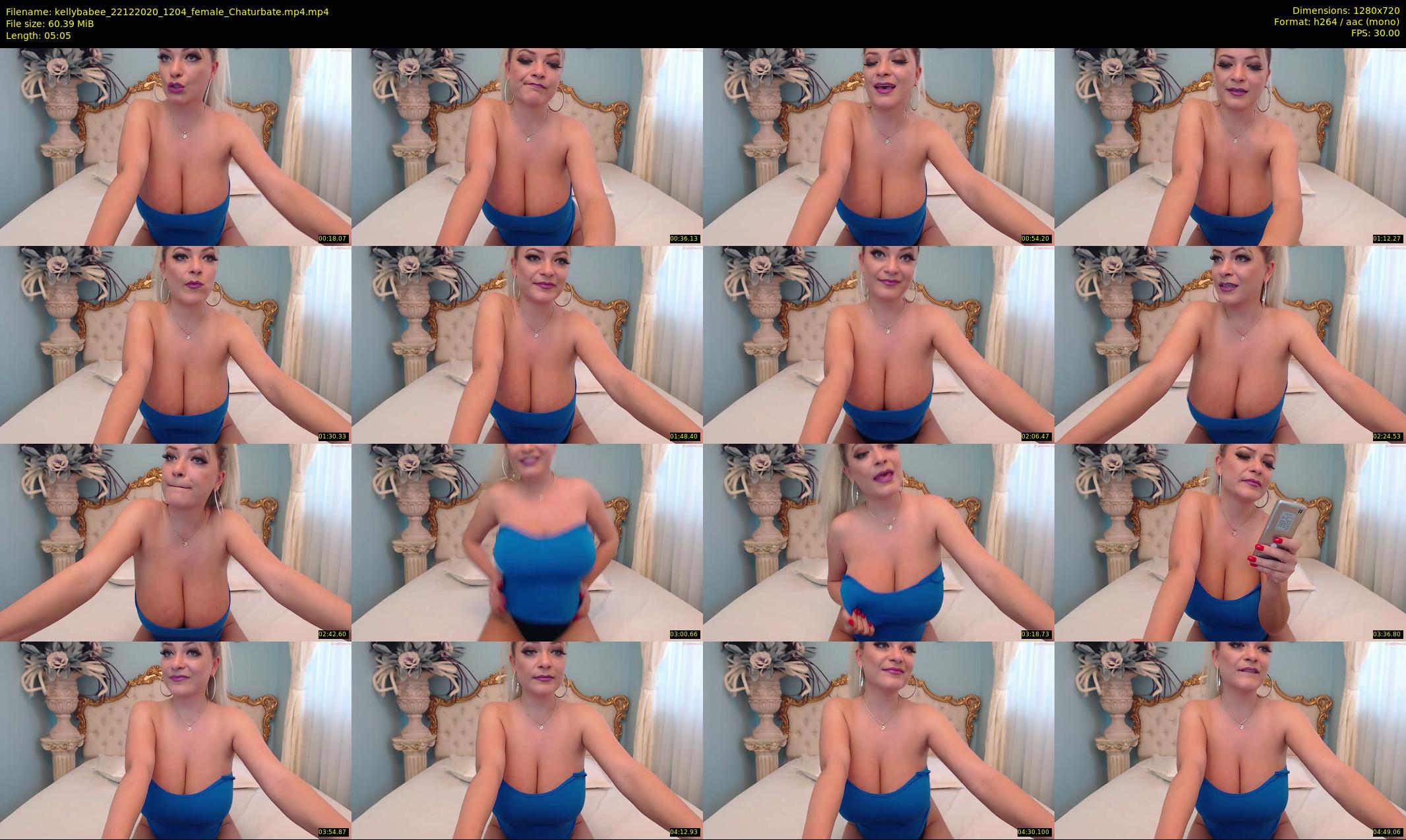 kellybabee — 6 minute Chaturbate female cam show recording, 720p, Dec 22, 2020