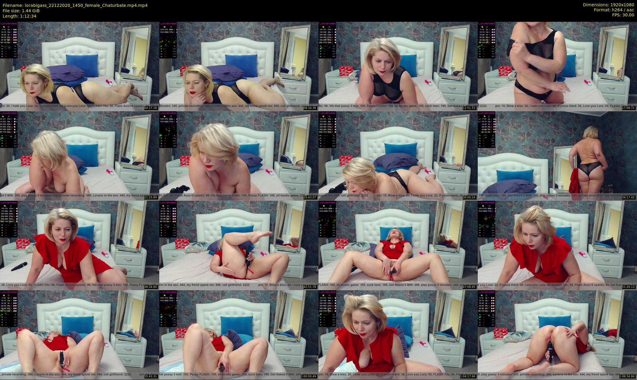 lorabigass — 73 minute Chaturbate female cam show recording, 1080p, Dec 22, 2020