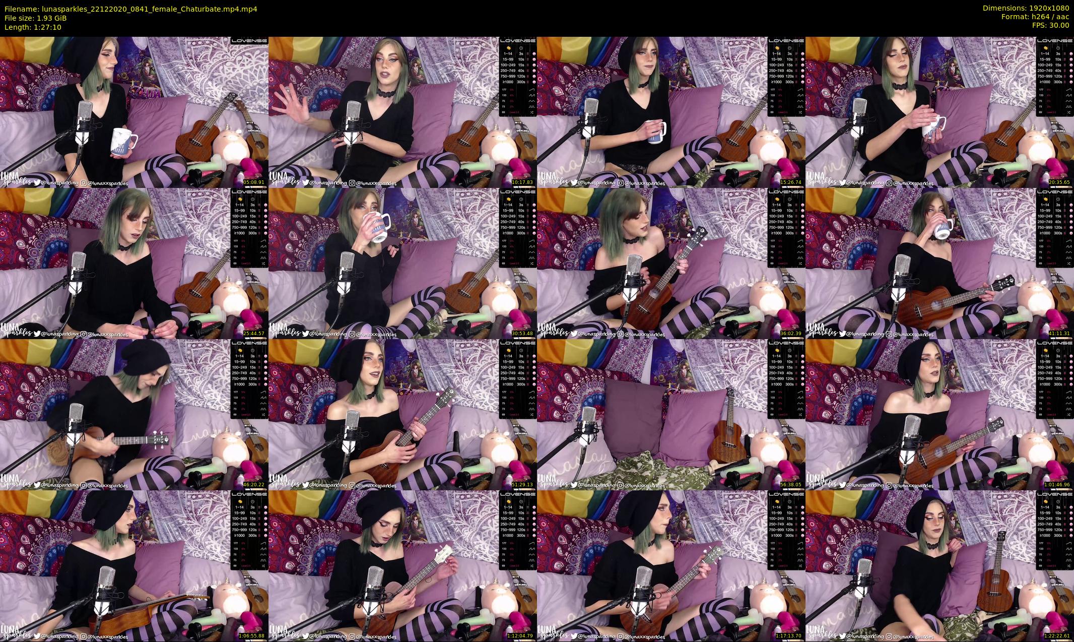 lunasparkles — 88 minute Chaturbate female cam show recording, 1080p, Dec 22, 2020