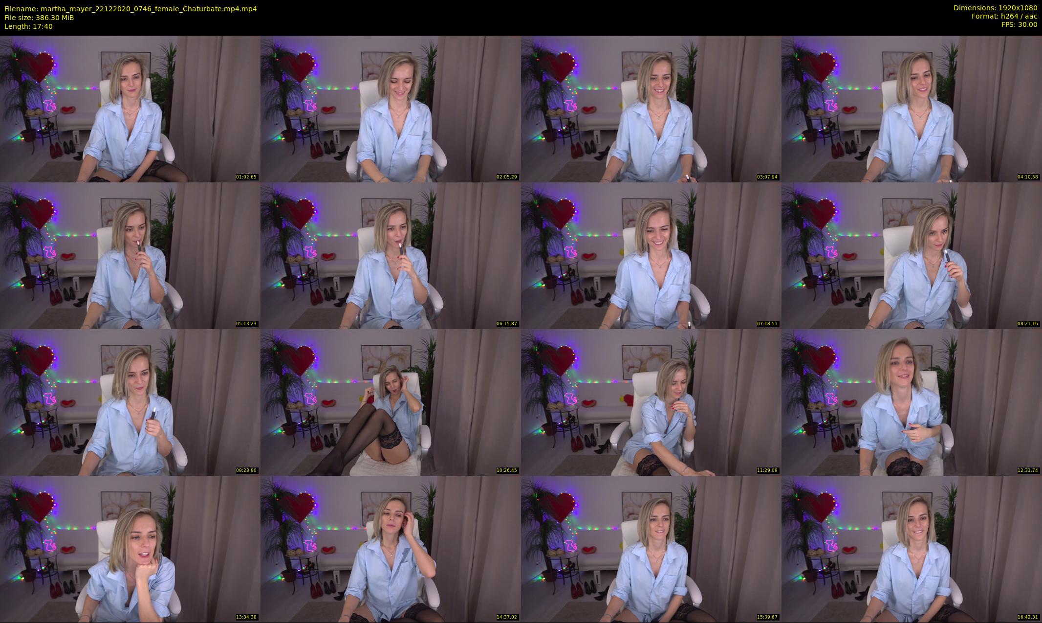martha_mayer — 18 minute Chaturbate female cam show recording, 1080p, Dec 22, 2020