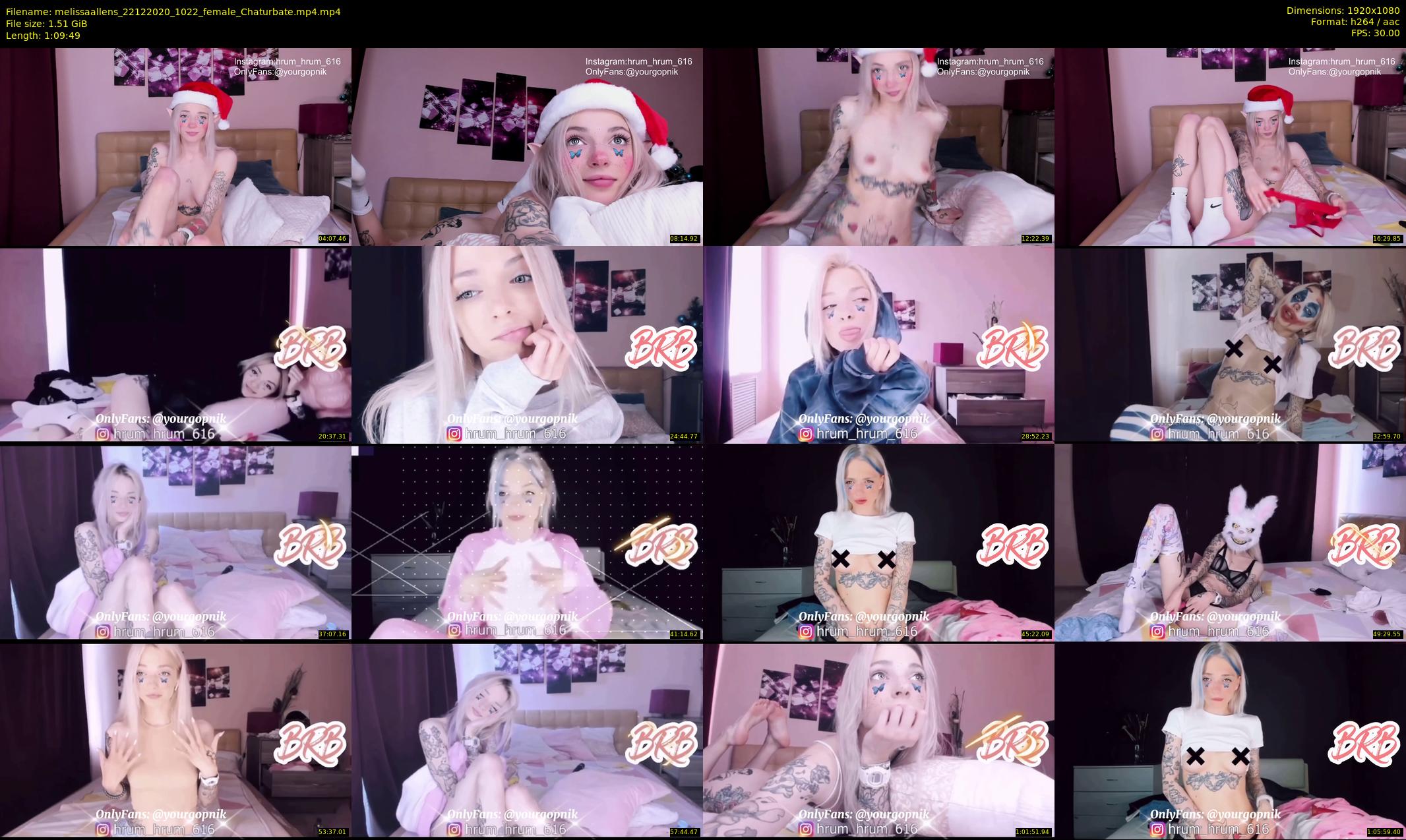 melissaallens — 70 minute Chaturbate female cam show recording, 1080p, Dec 22, 2020