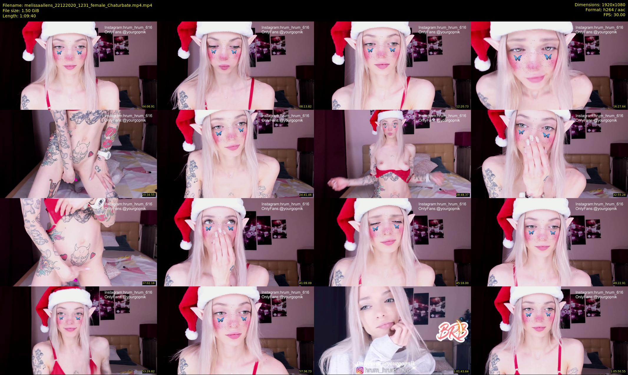 melissaallens — 70 minute Chaturbate female cam show recording, 1080p, Dec 22, 2020