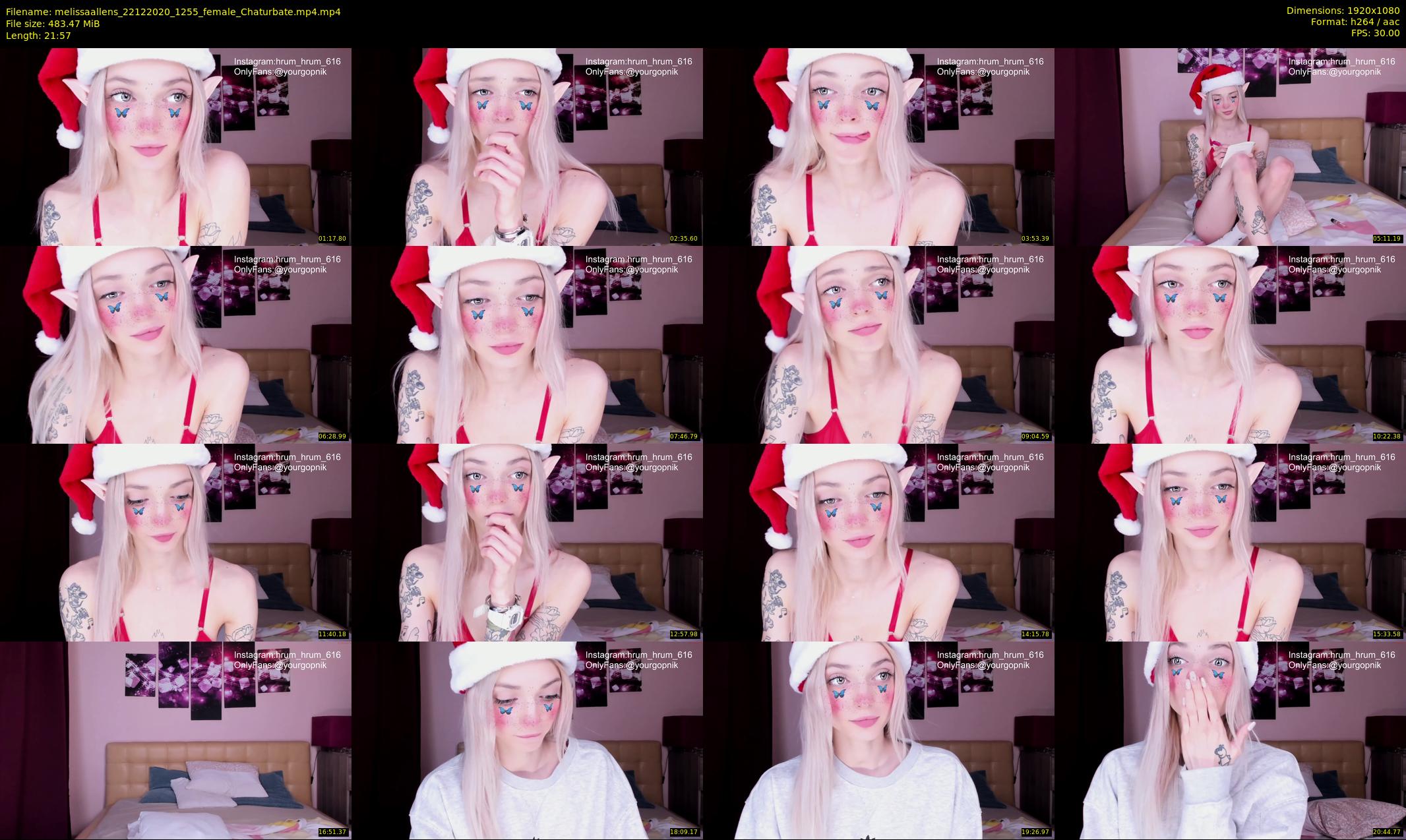melissaallens — 22 minute Chaturbate female cam show recording, 1080p, Dec 22, 2020