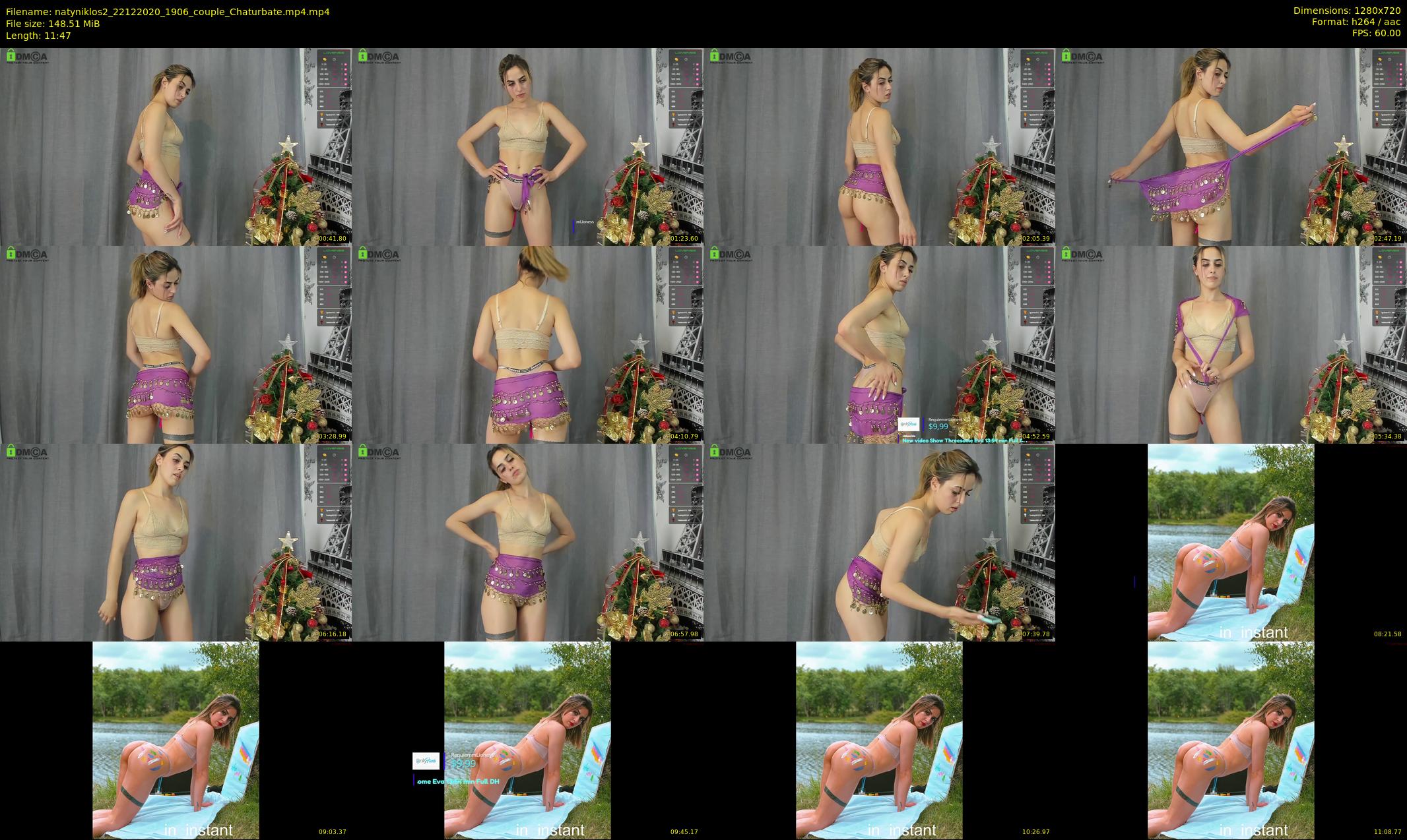 natyniklos2 — 12 minute Chaturbate couple cam show recording, 720p, Dec 22, 2020