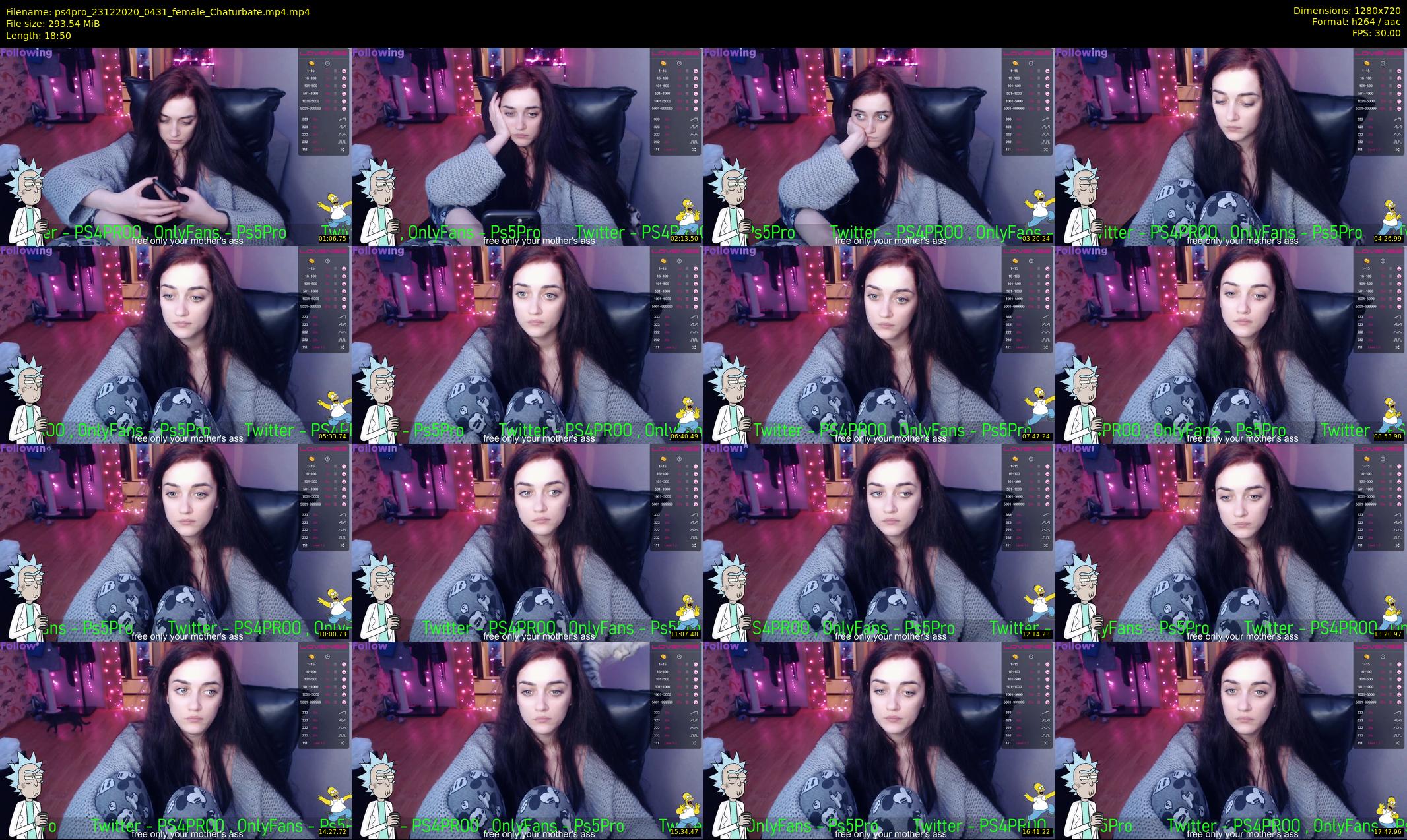 ps4pro — 19 minute Chaturbate female cam show recording, 720p, Dec 23, 2020