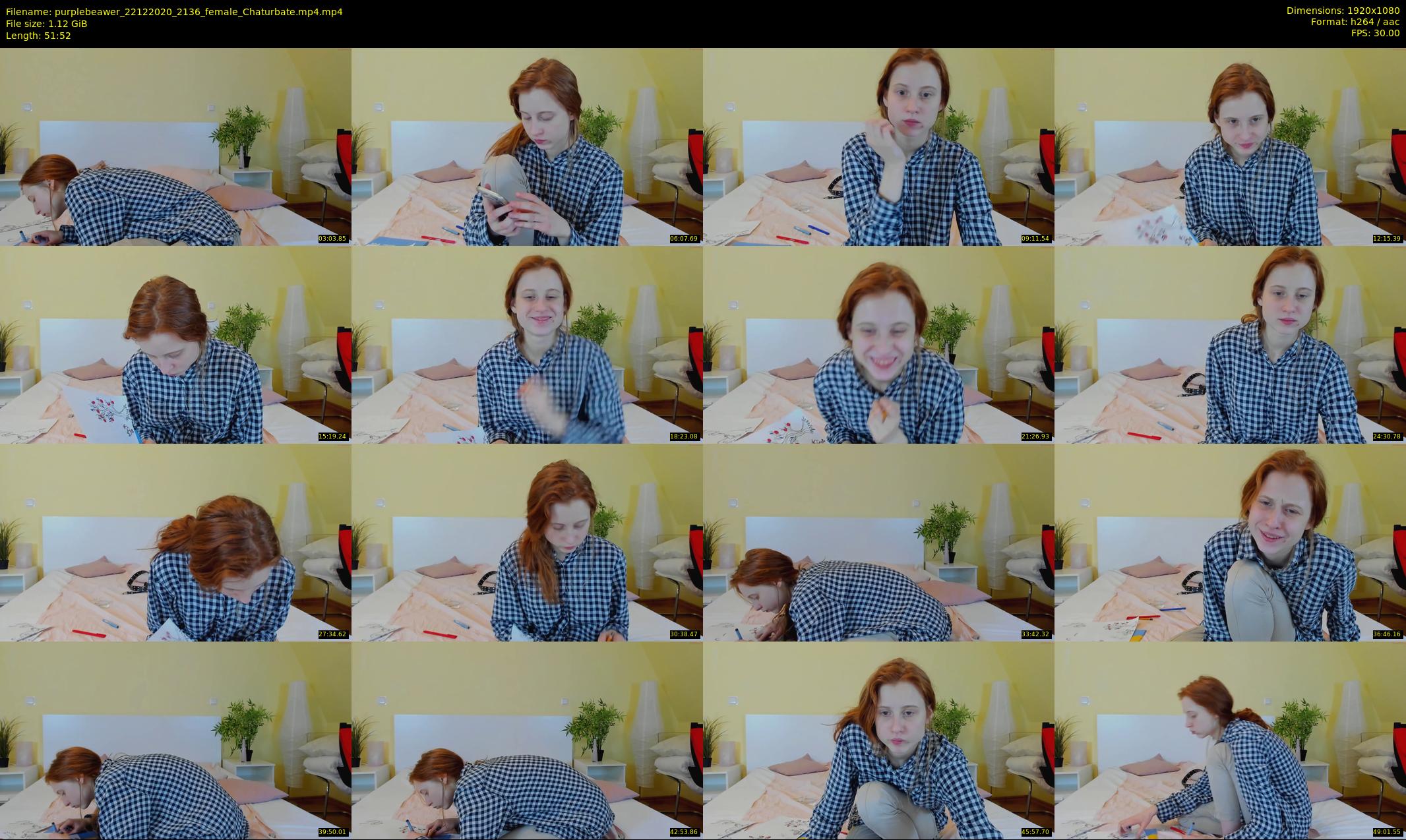 purplebeawer — 52 minute Chaturbate female cam show recording, 1080p, Dec 22, 2020