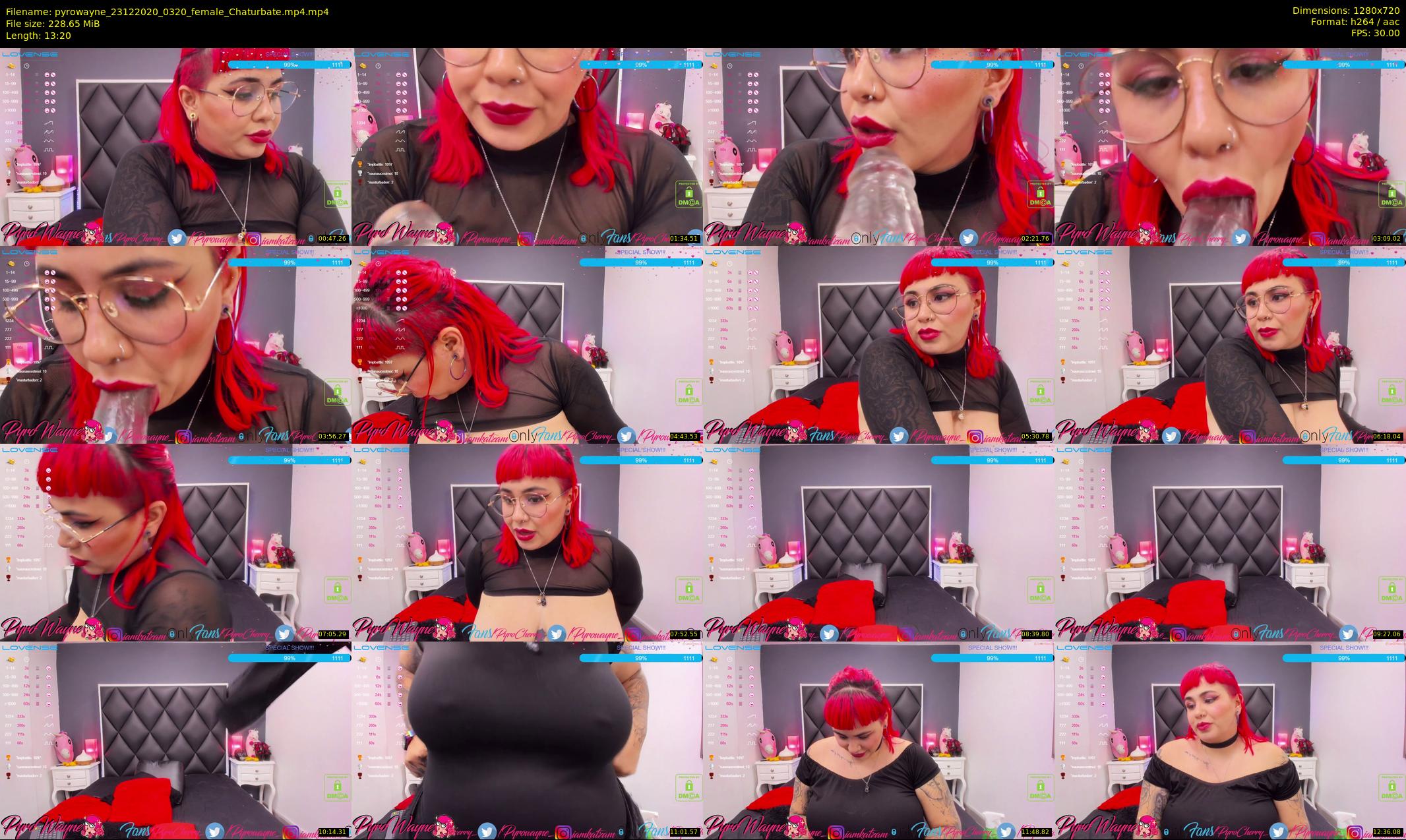 pyrowayne — 14 minute Chaturbate female cam show recording, 720p, Dec 23, 2020