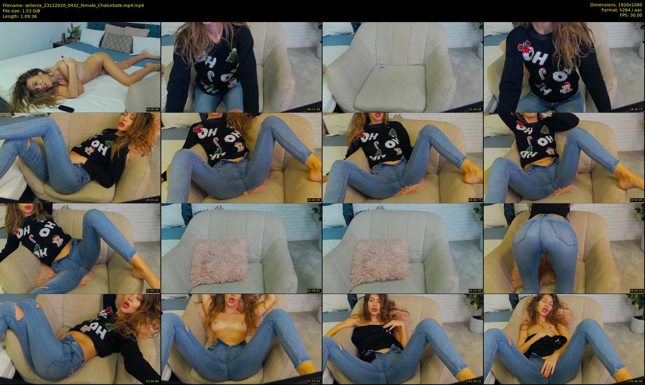 sellenia — 70 minute Chaturbate female cam show recording, 1080p, Dec 23, 2020