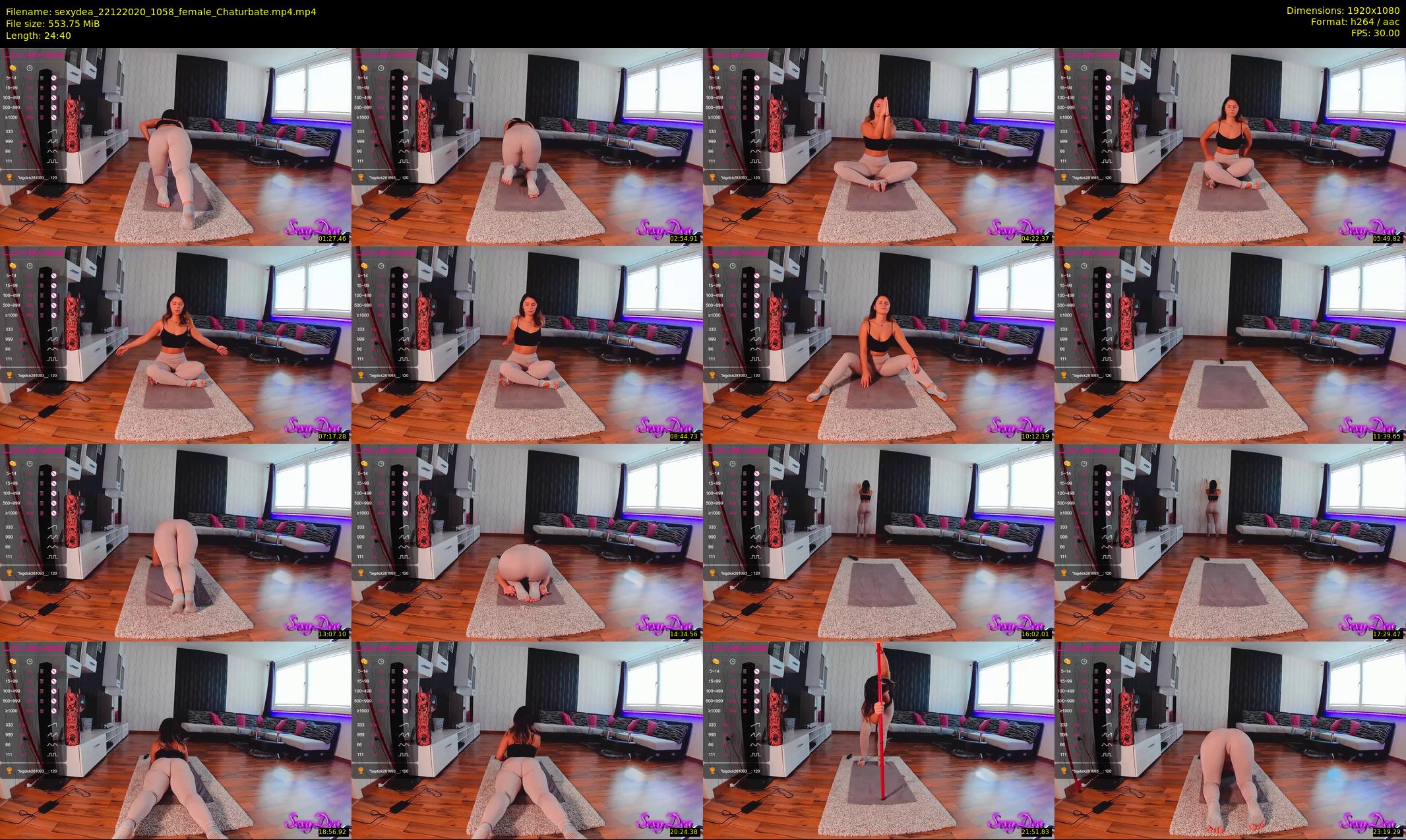 sexydea — 25 minute Chaturbate female cam show recording, 1080p, Dec 22, 2020