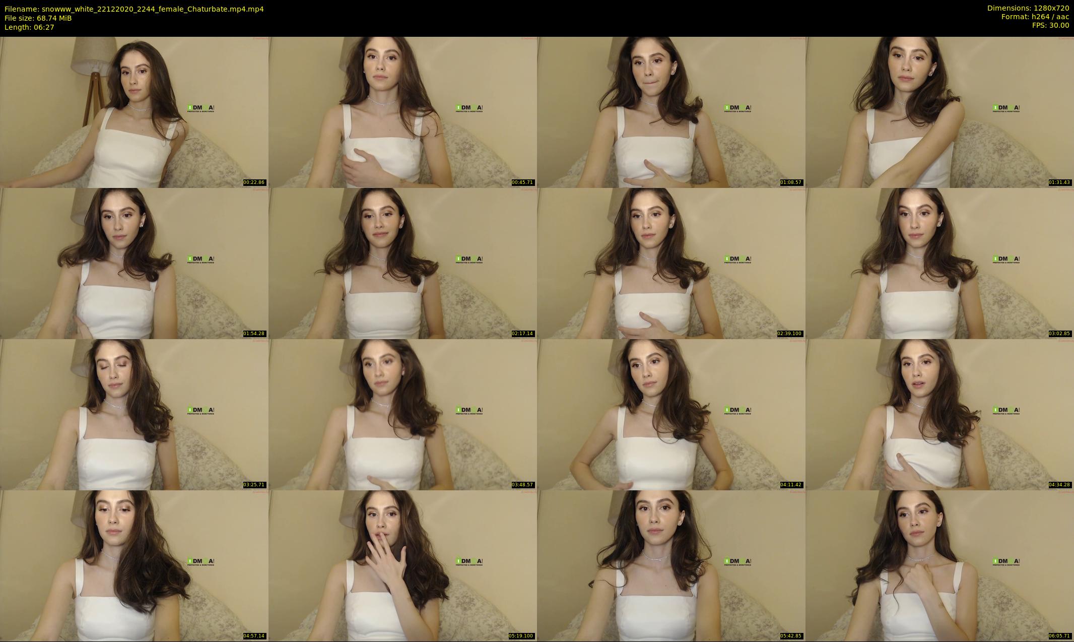 snowww_white — 7 minute Chaturbate female cam show recording, 720p, Dec 22, 2020