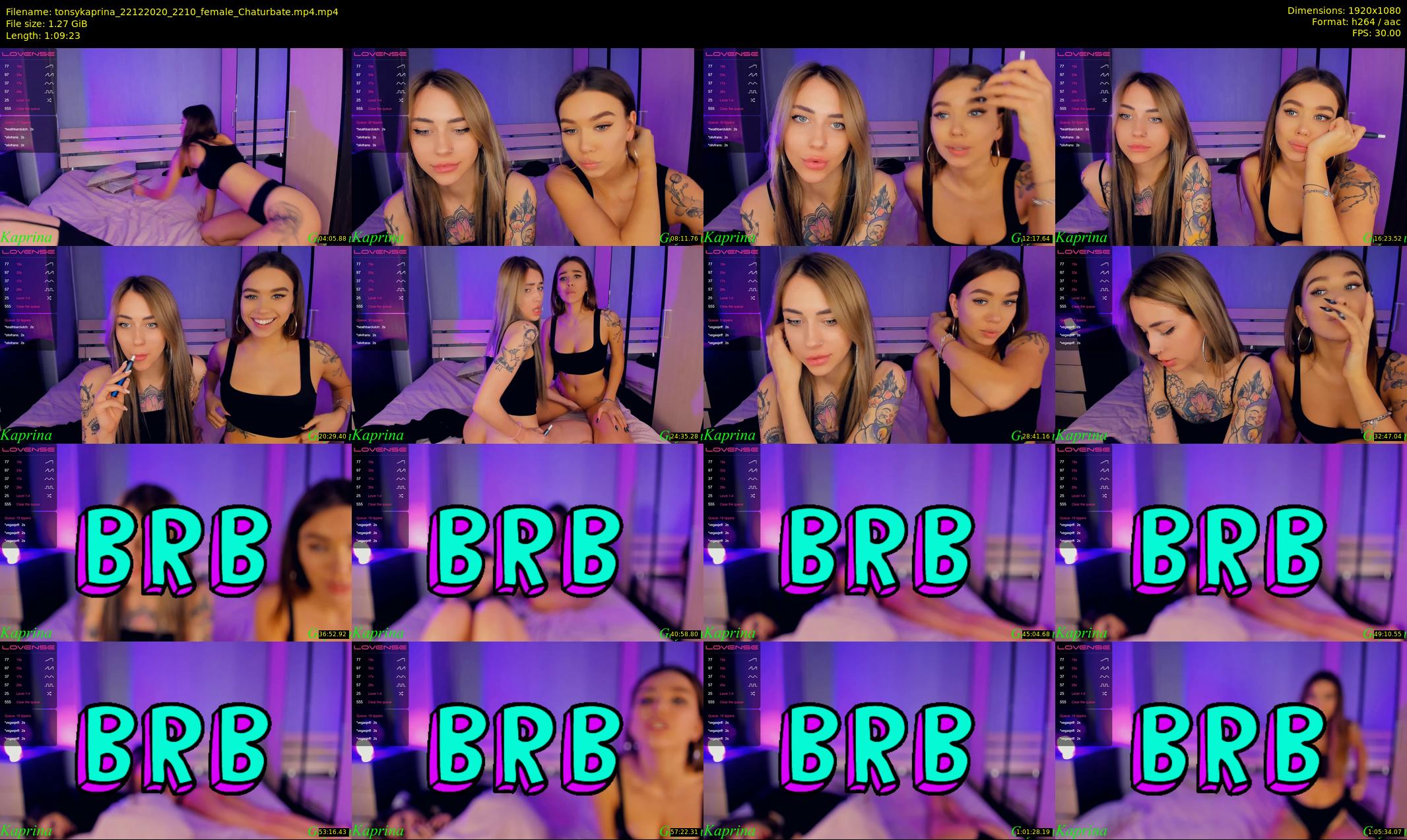 tonsykaprina — 70 minute Chaturbate couple cam show recording, 1080p, Dec 22, 2020