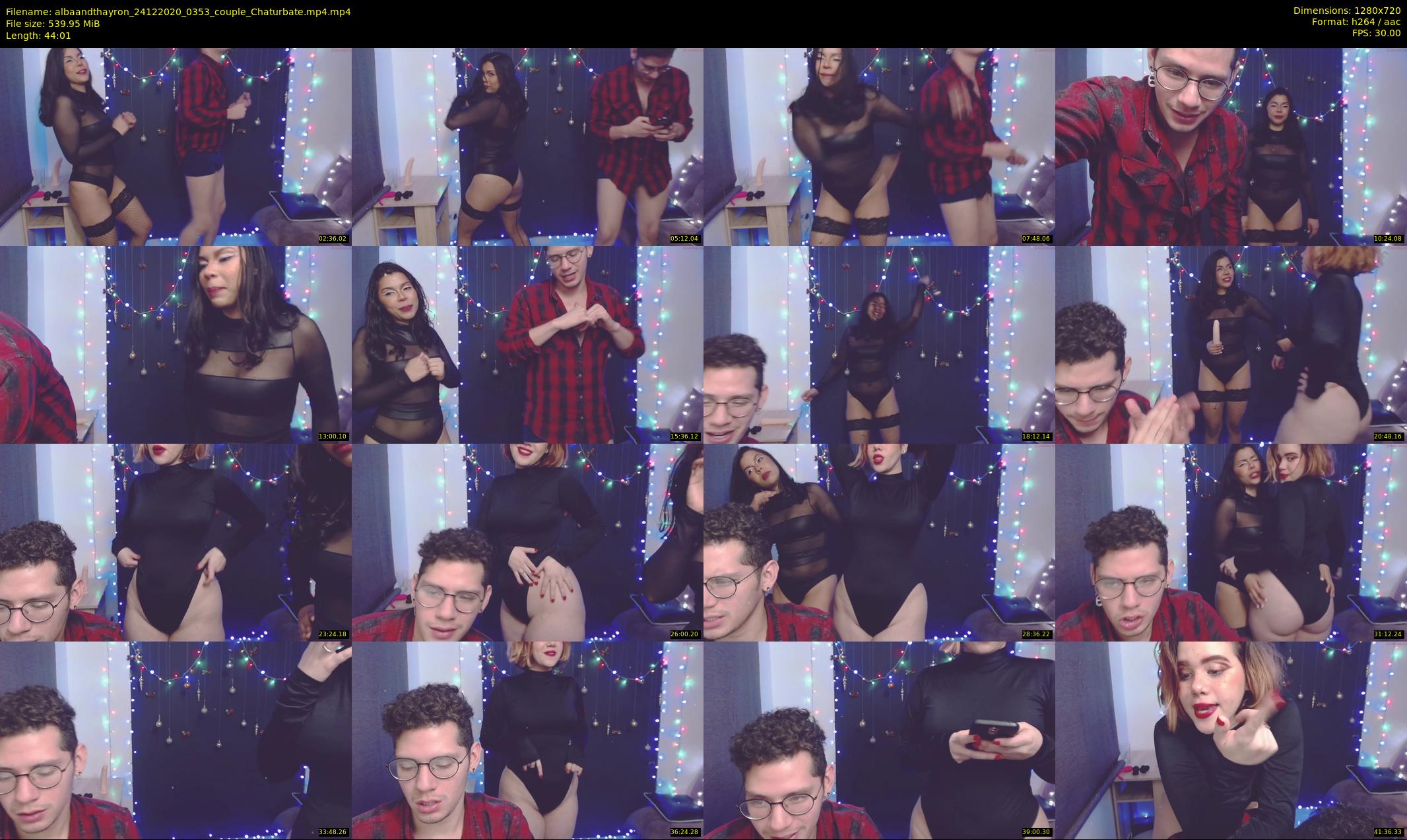 albaandthayron — 45 minute Chaturbate couple cam show recording, 720p, Dec 24, 2020