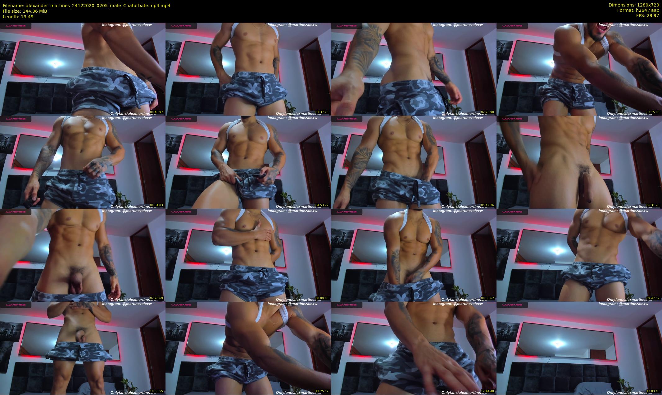 alexander_martines — 14 minute Chaturbate male cam show recording, 720p, Dec 24, 2020
