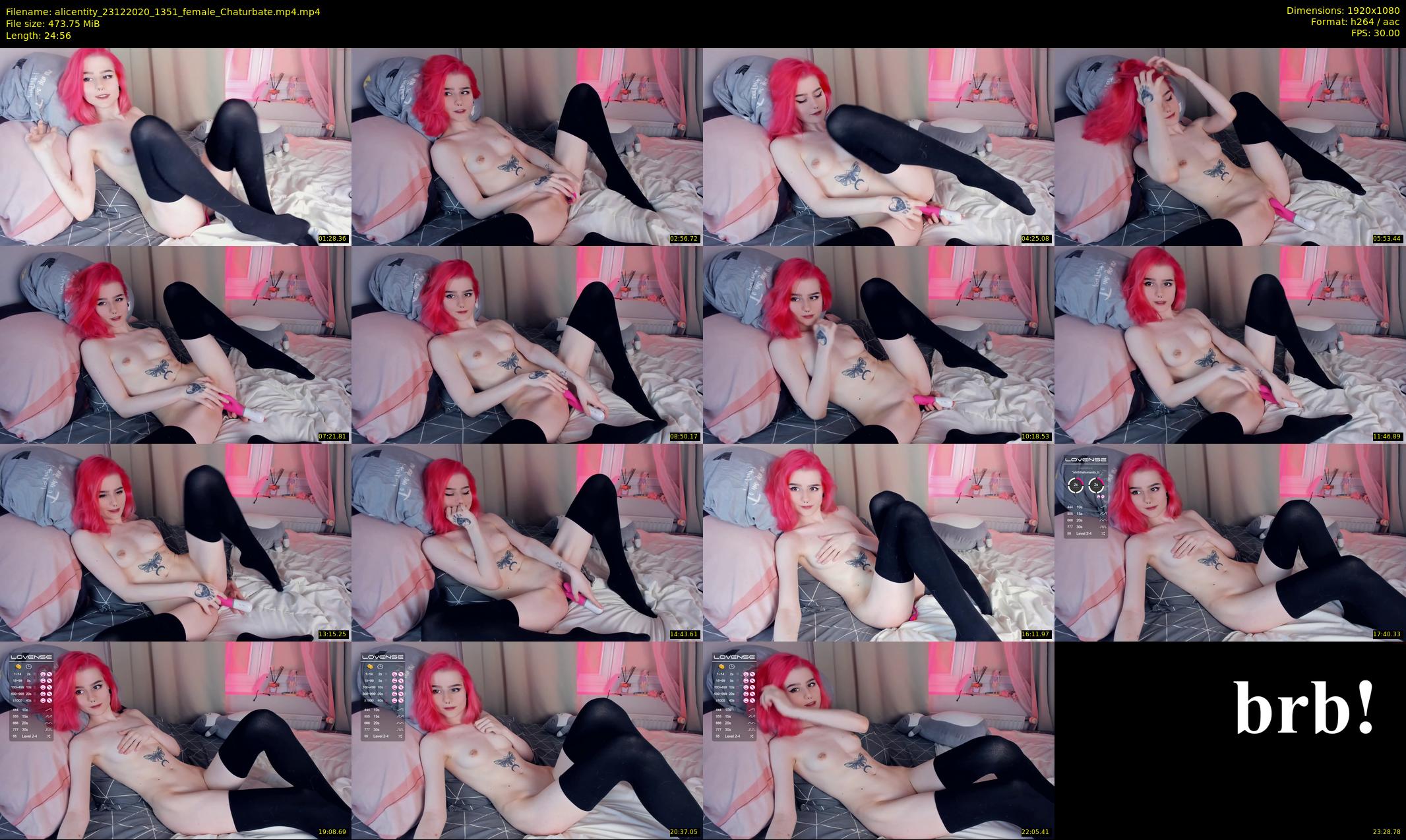 alicentity — 25 minute Chaturbate female cam show recording, 1080p, Dec 23, 2020