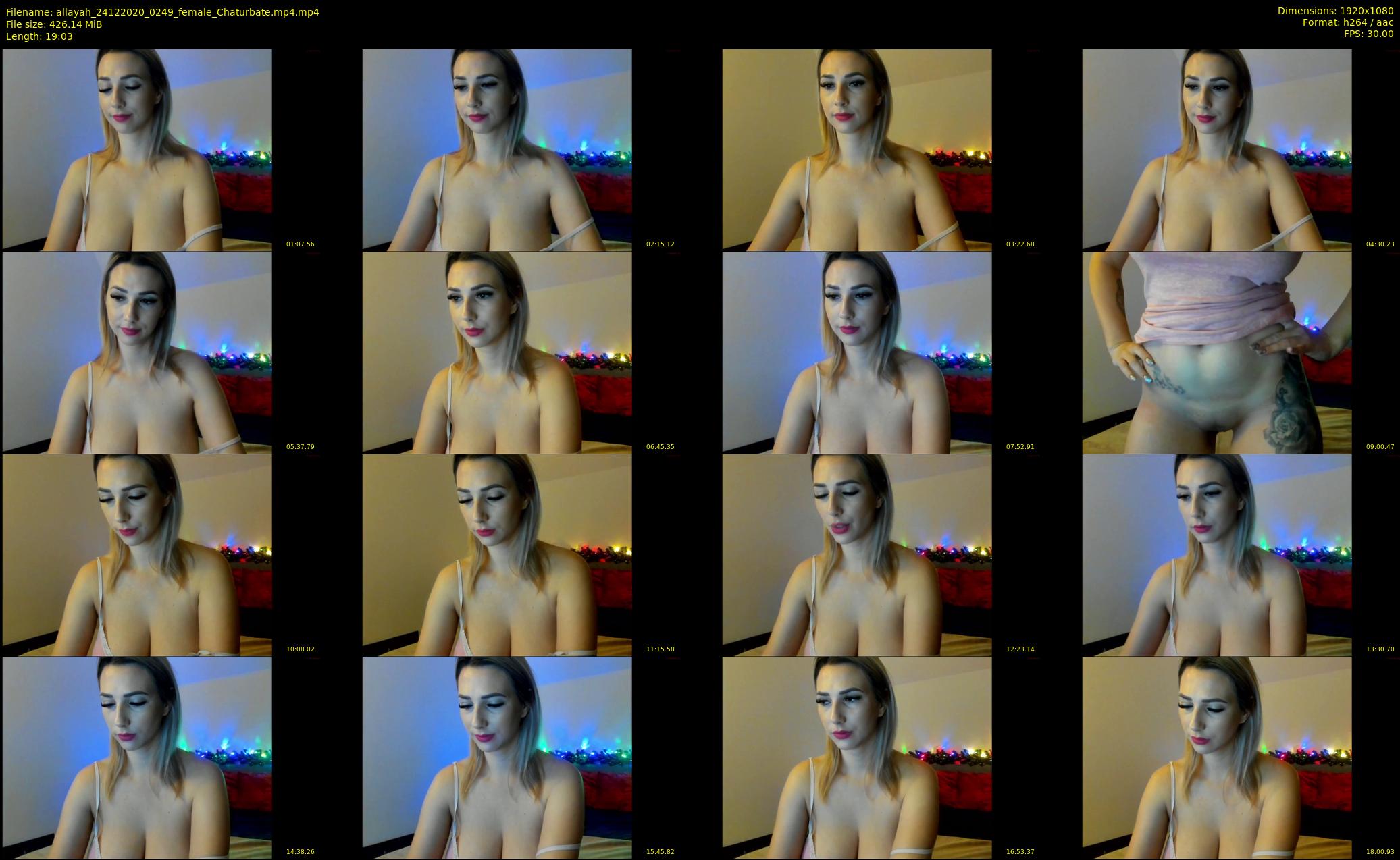 allayah — 20 minute Chaturbate female cam show recording, 1080p, Dec 24, 2020