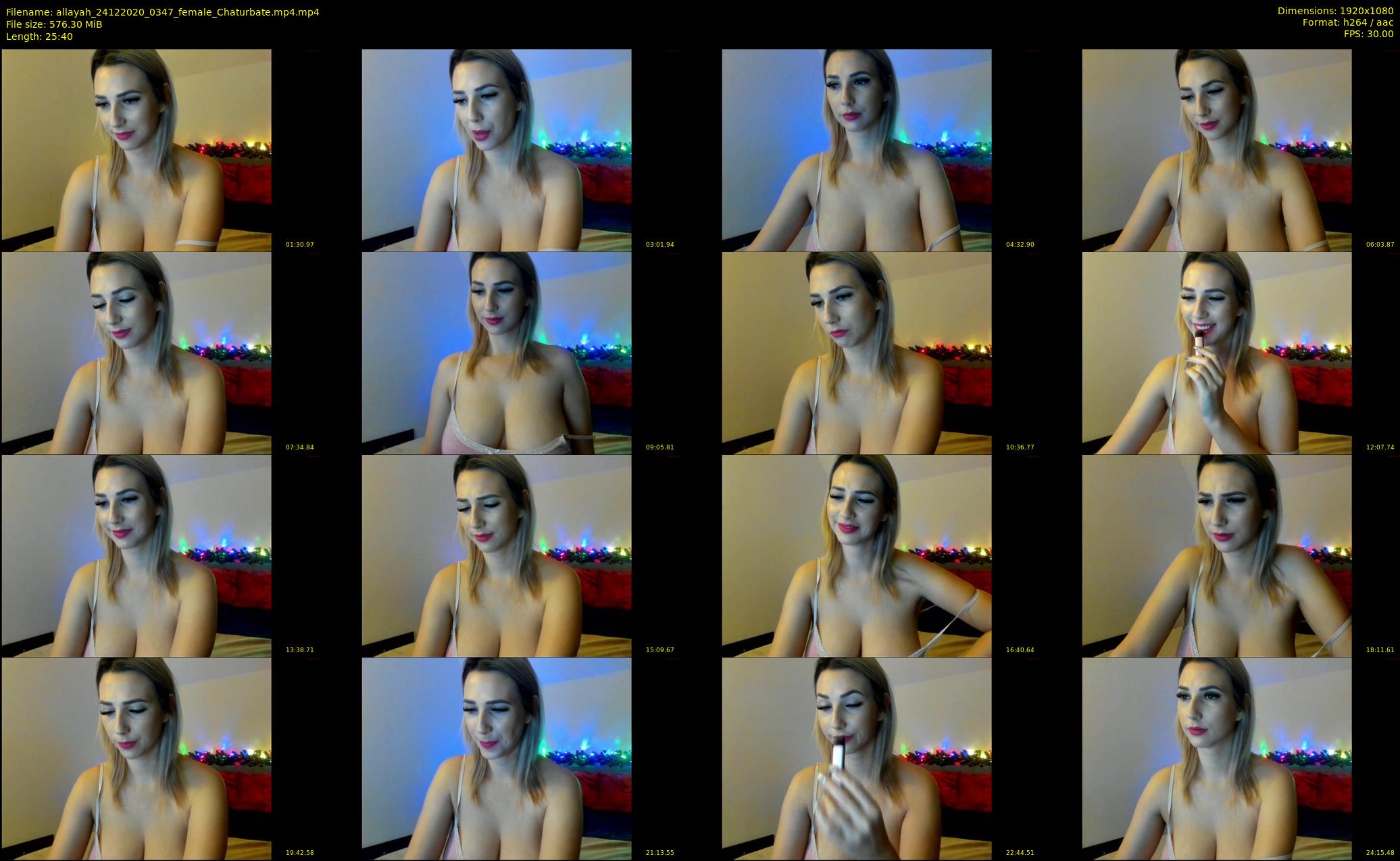 allayah — 26 minute Chaturbate female cam show recording, 1080p, Dec 24, 2020