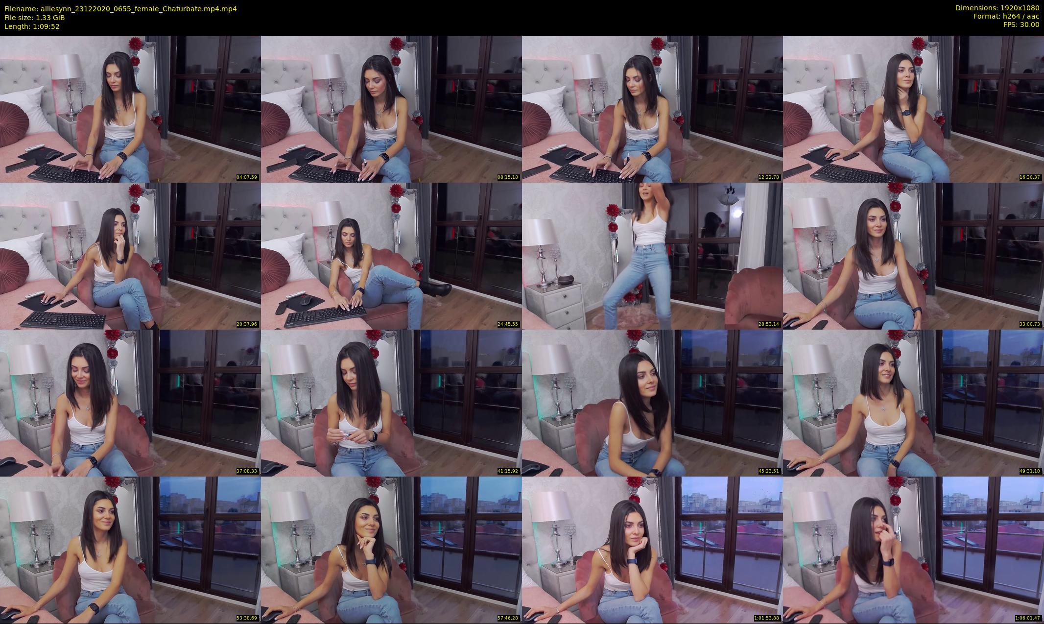 alliesynn — 70 minute Chaturbate female cam show recording, 1080p, Dec 23, 2020