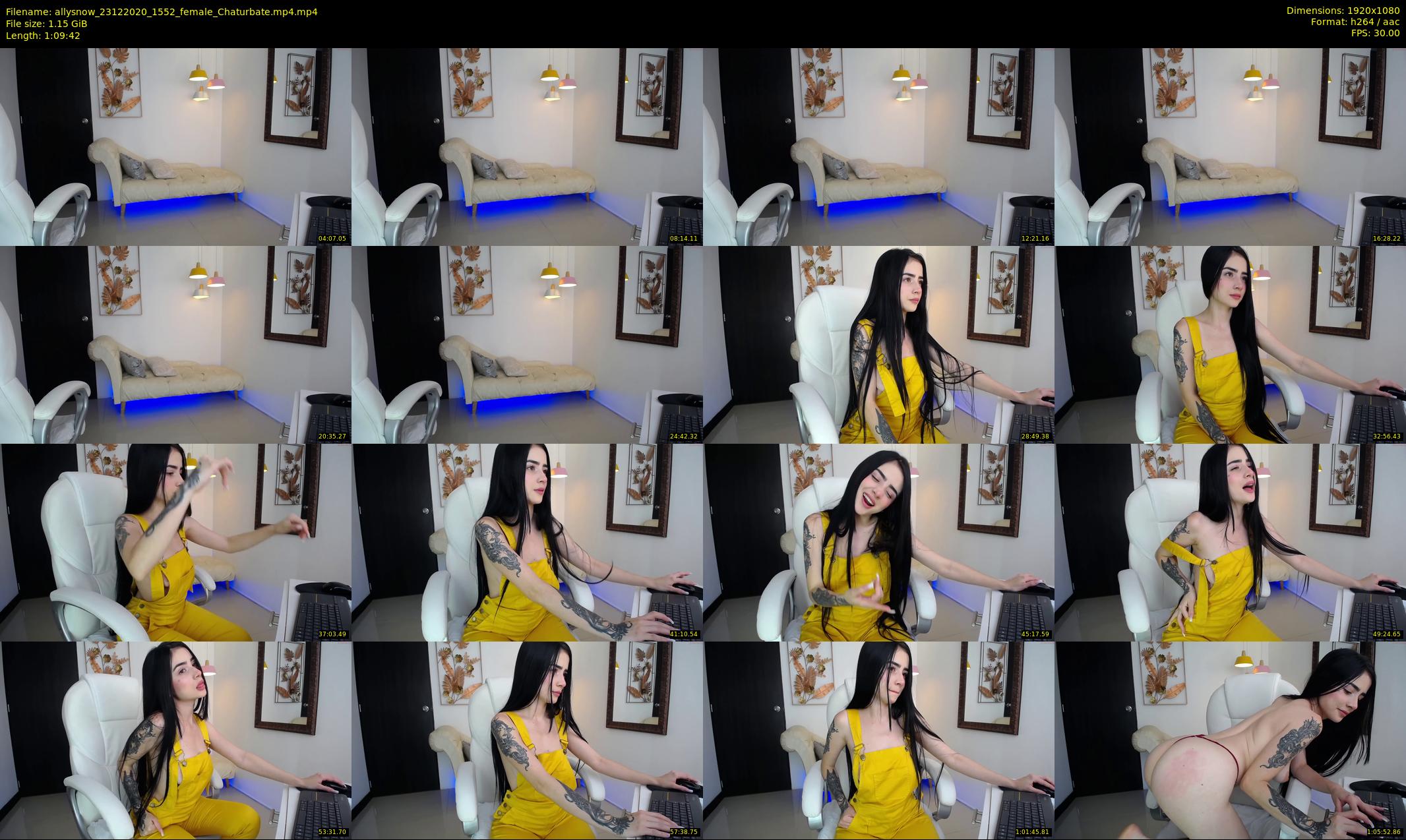 allysnow — 70 minute Chaturbate female cam show recording, 1080p, Dec 23, 2020
