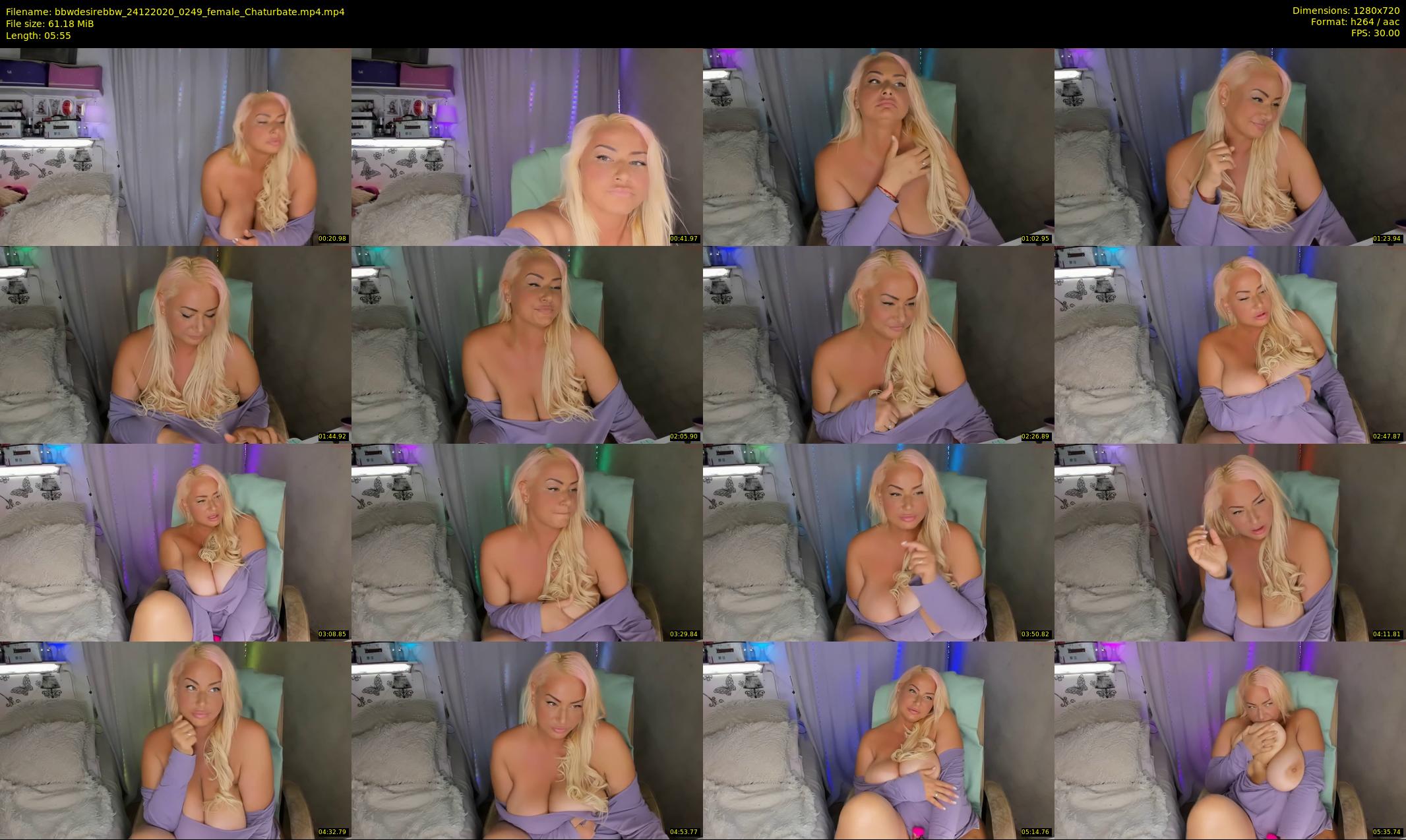 bbwdesirebbw — 6 minute Chaturbate female cam show recording, 720p, Dec 24, 2020