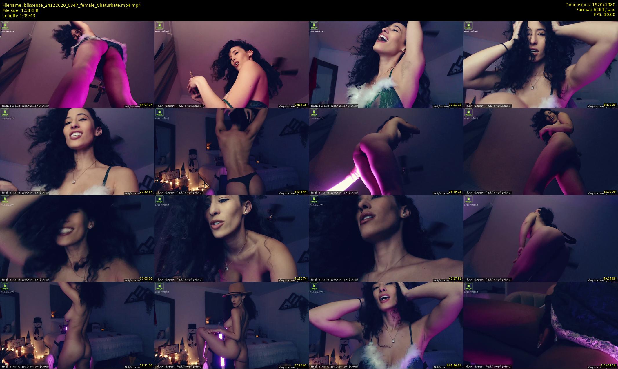 blissense — 70 minute Chaturbate female cam show recording, 1080p, Dec 24, 2020