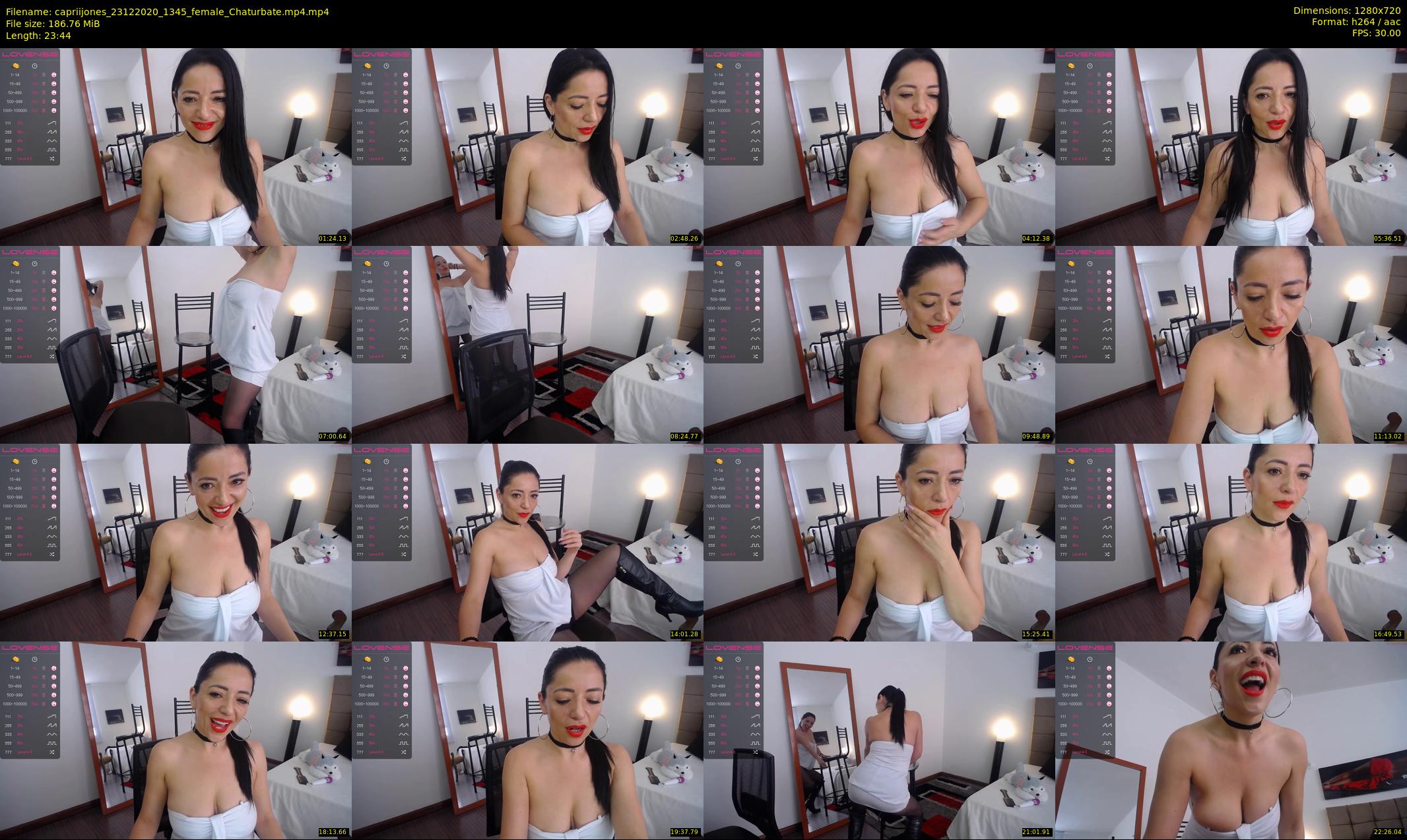 capriijones — 24 minute Chaturbate female cam show recording, 720p, Dec 23, 2020