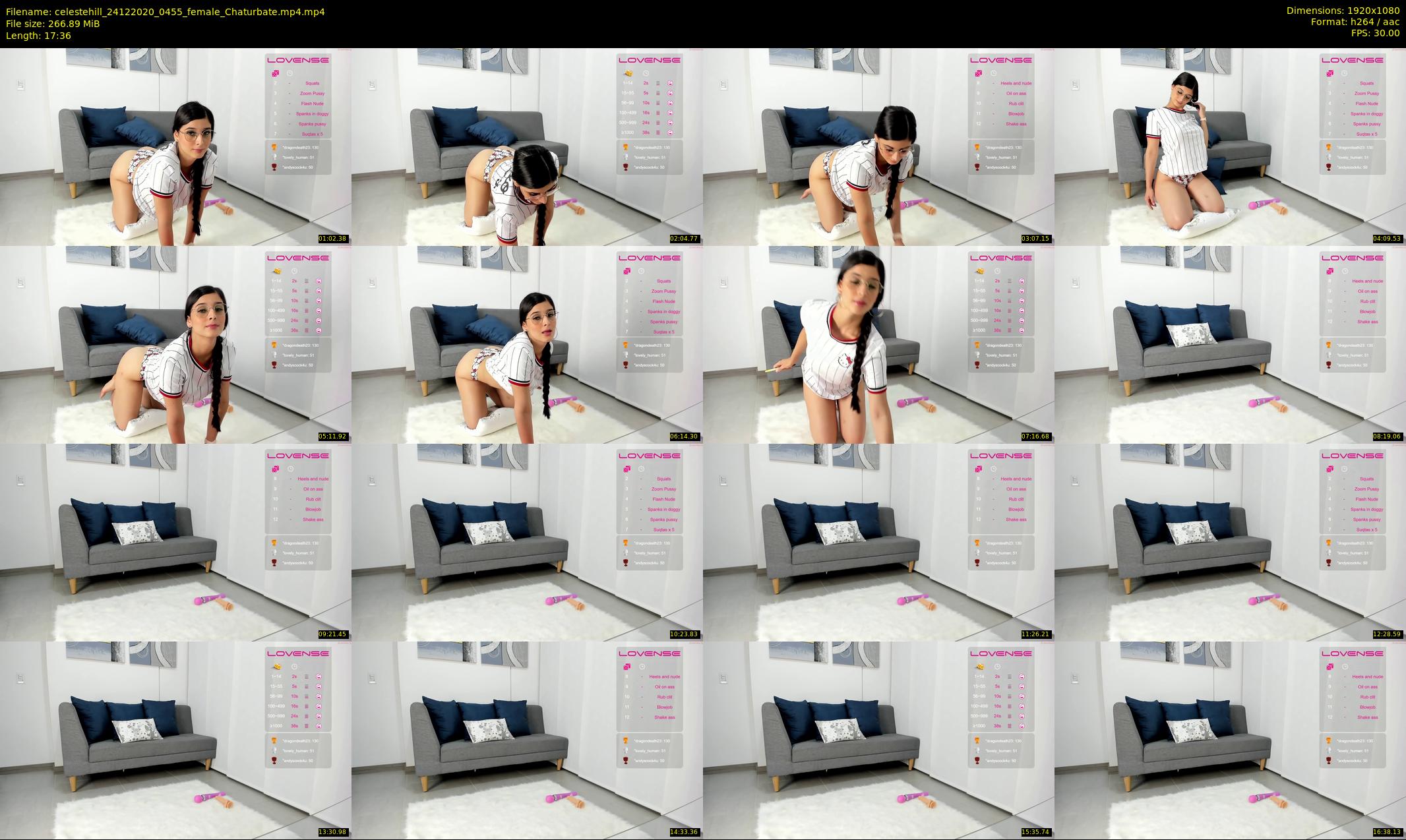 celestehill — 18 minute Chaturbate female cam show recording, 1080p, Dec 24, 2020