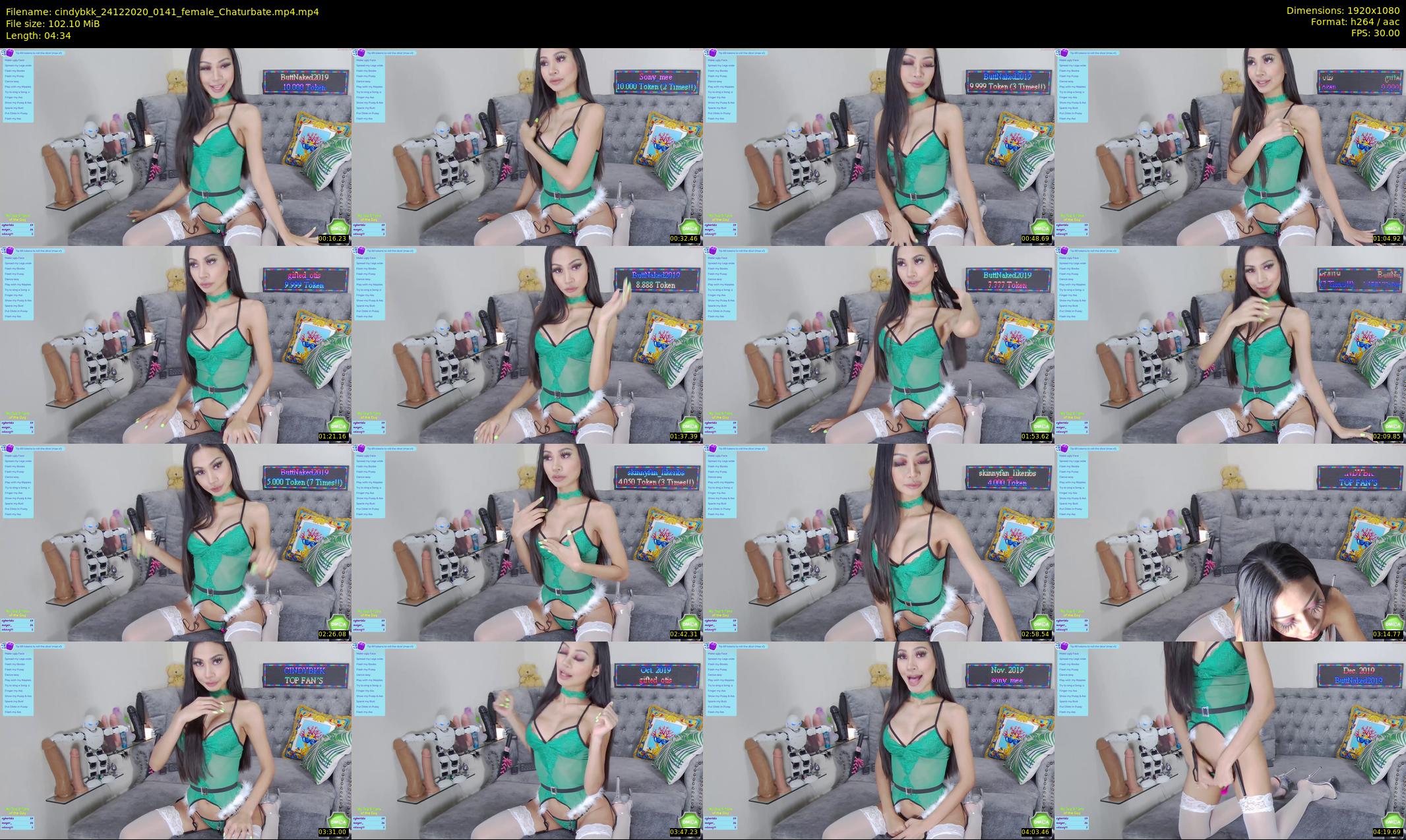 cindybkk — 5 minute Chaturbate female cam show recording, 1080p, Dec 24, 2020