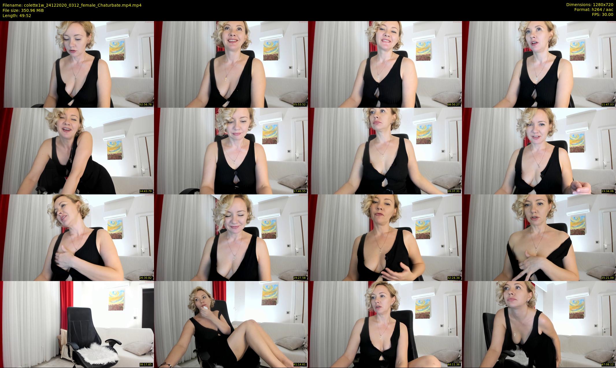 colette1w — 50 minute Chaturbate female cam show recording, 720p, Dec 24, 2020