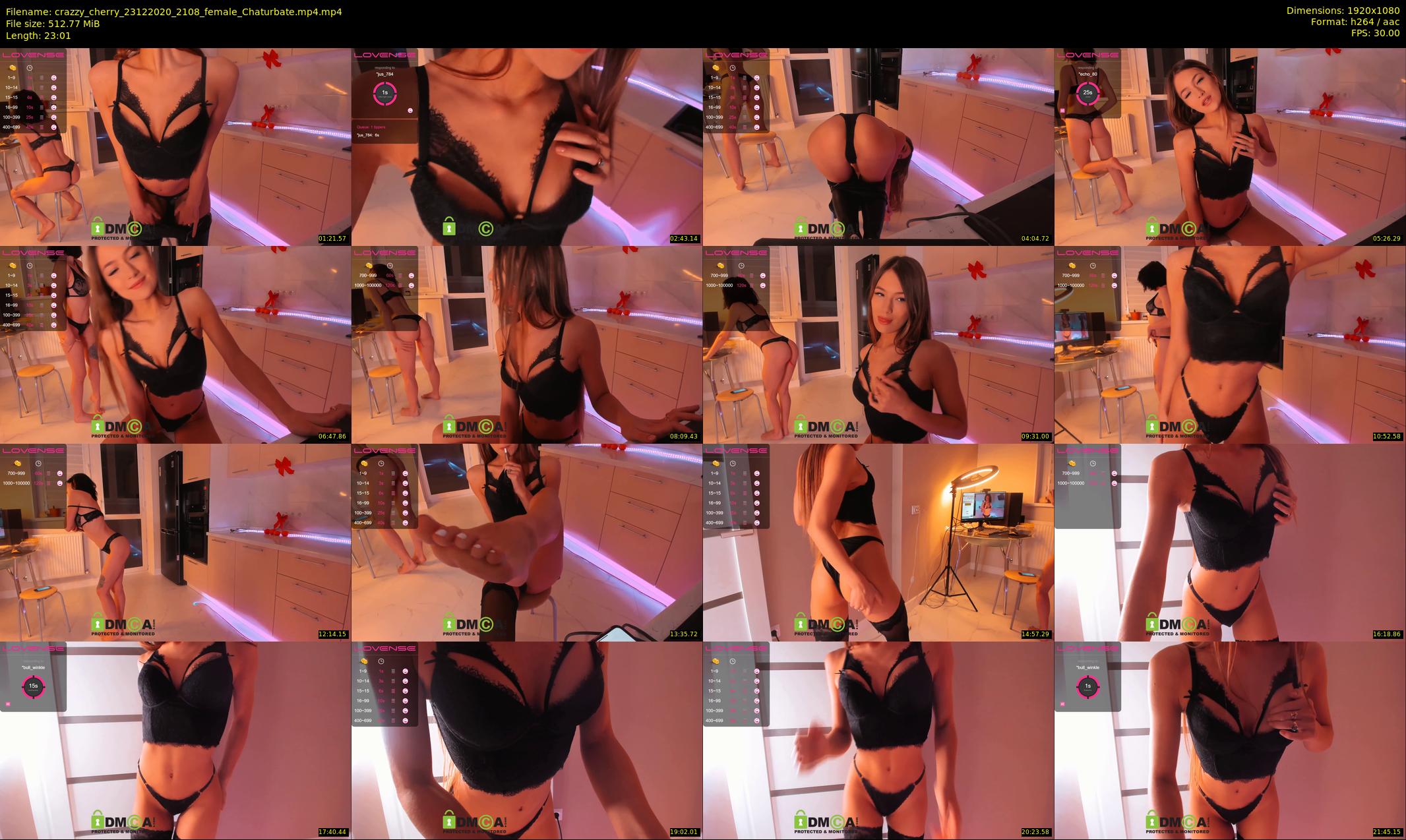 crazzy_cherry — 24 minute Chaturbate female cam show recording, 1080p, Dec 23, 2020