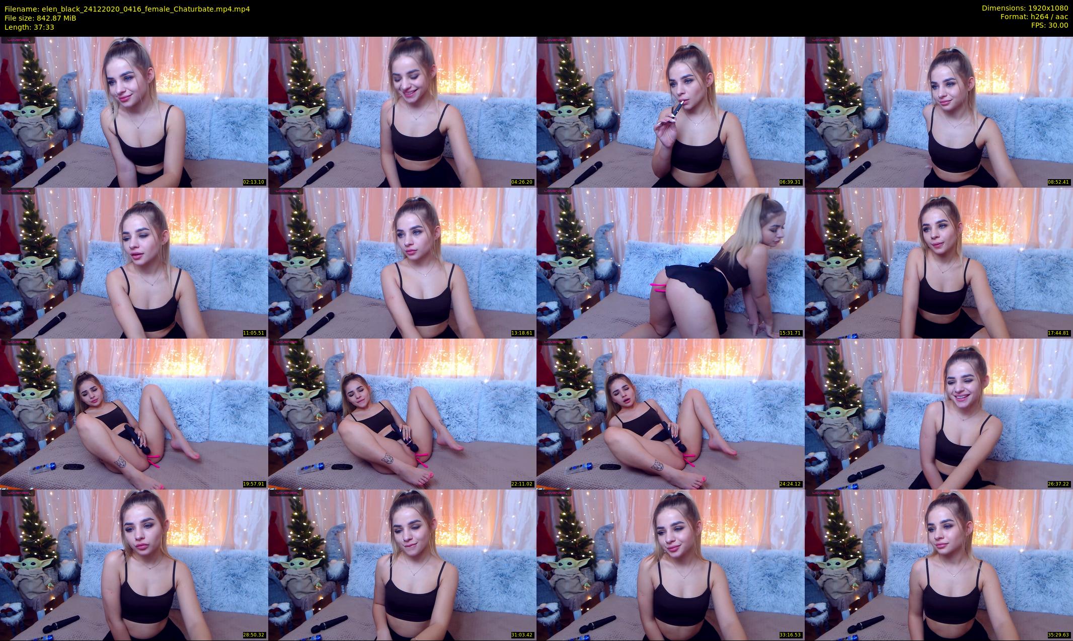 elen_black — 38 minute Chaturbate female cam show recording, 1080p, Dec 24, 2020