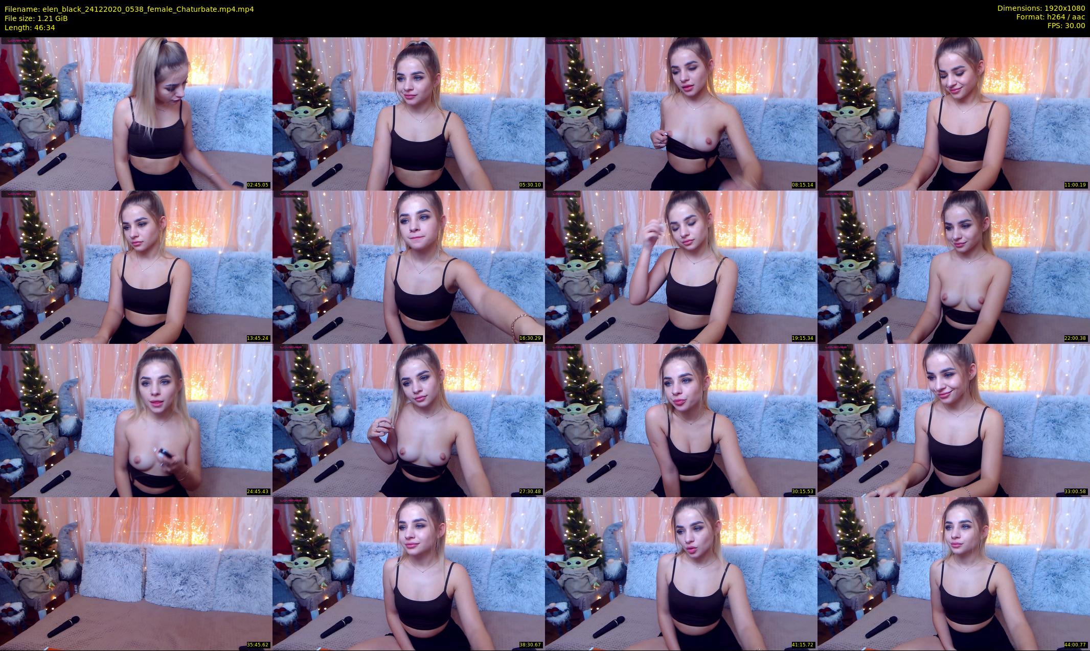 elen_black — 47 minute Chaturbate female cam show recording, 1080p, Dec 24, 2020