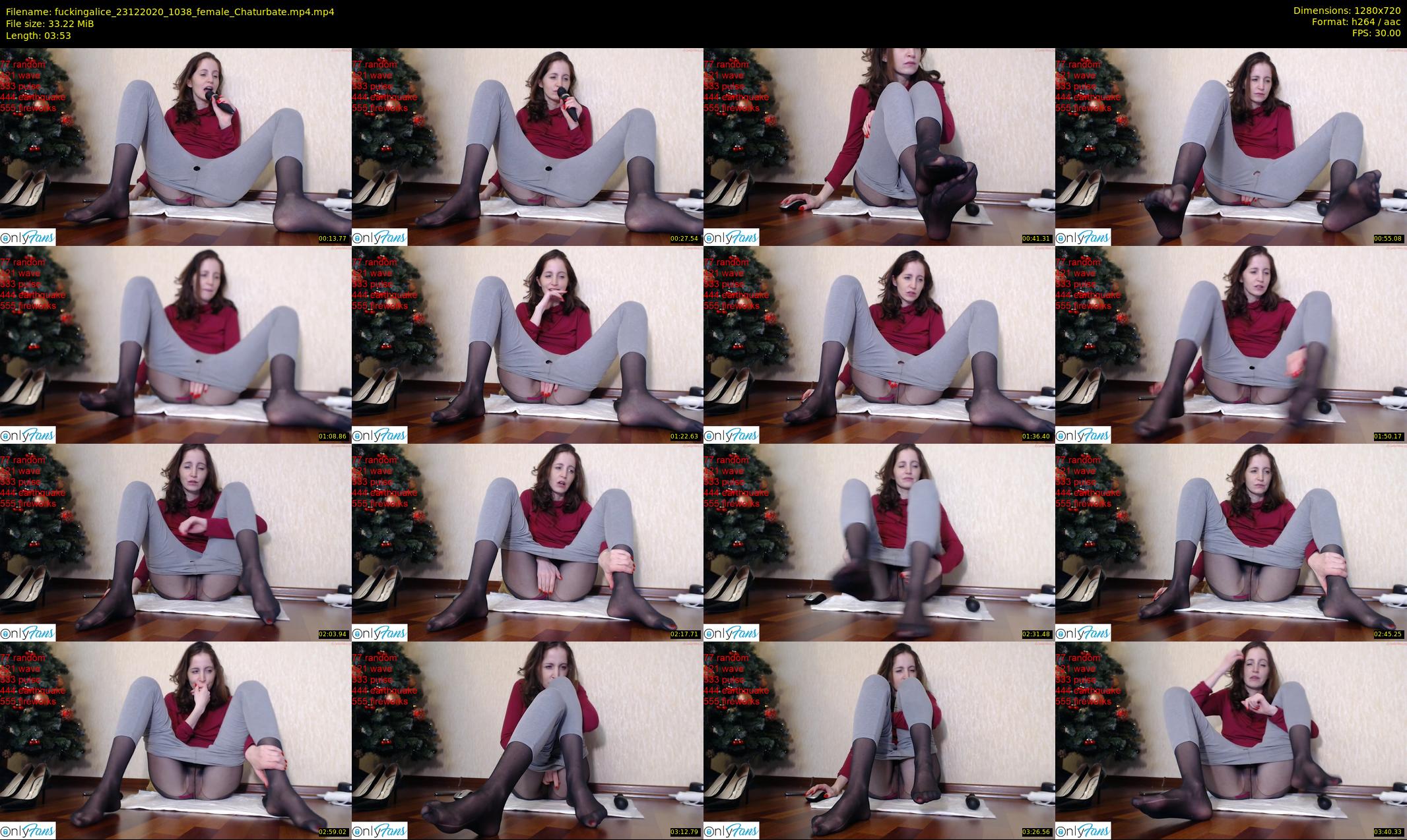 fuckingalice — 4 minute Chaturbate female cam show recording, 720p, Dec 23, 2020