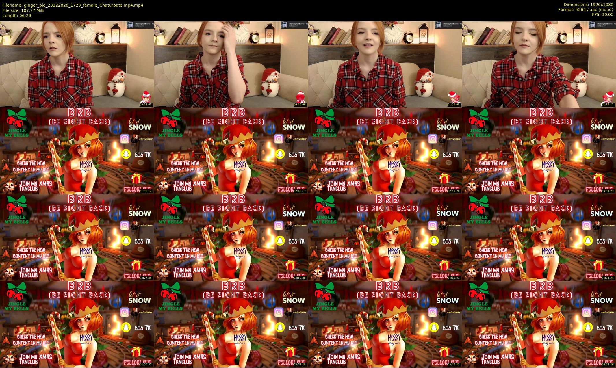 ginger_pie — 7 minute Chaturbate female cam show recording, 1080p, Dec 23, 2020