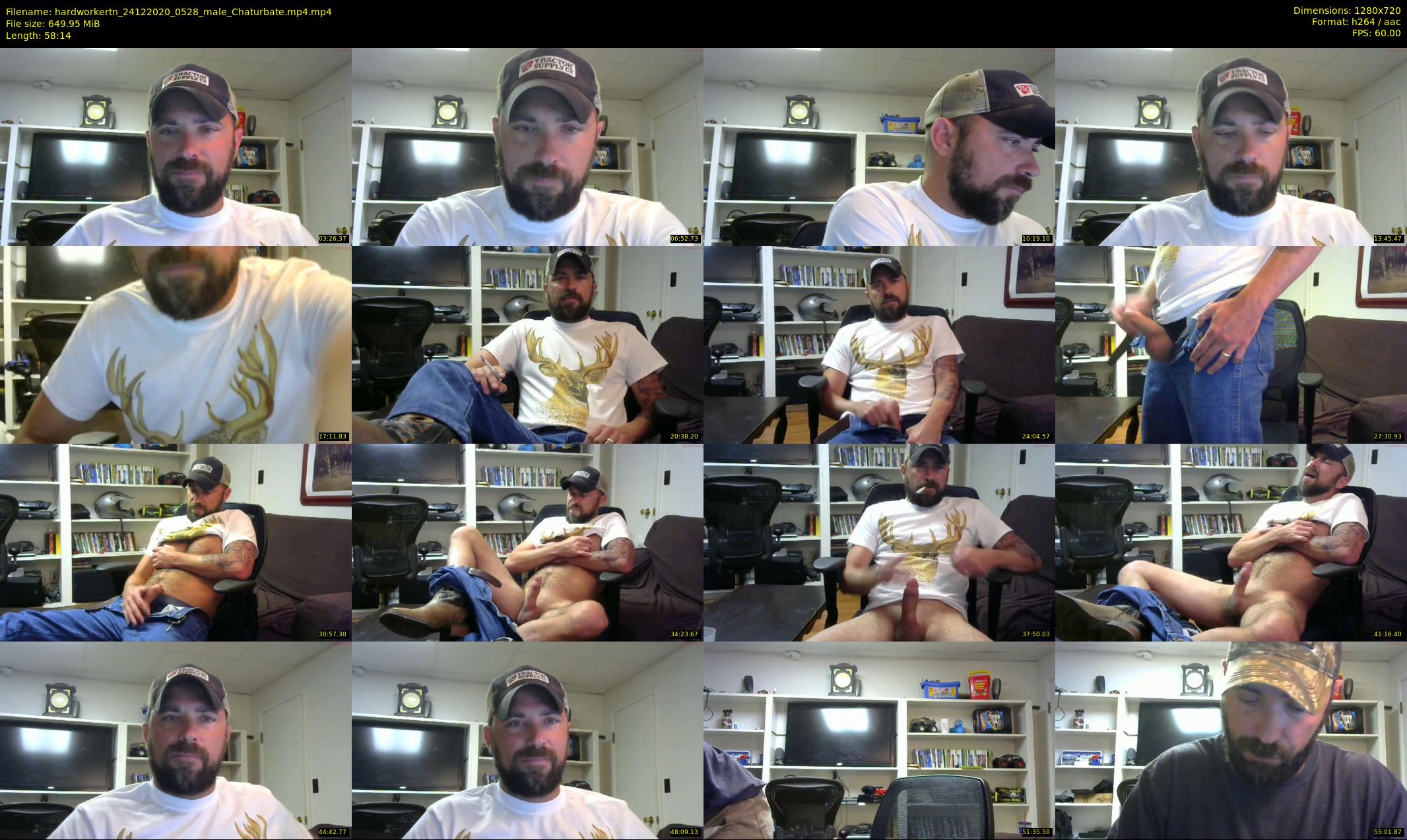 hardworkertn — 59 minute Chaturbate male cam show recording, 720p, Dec 24, 2020