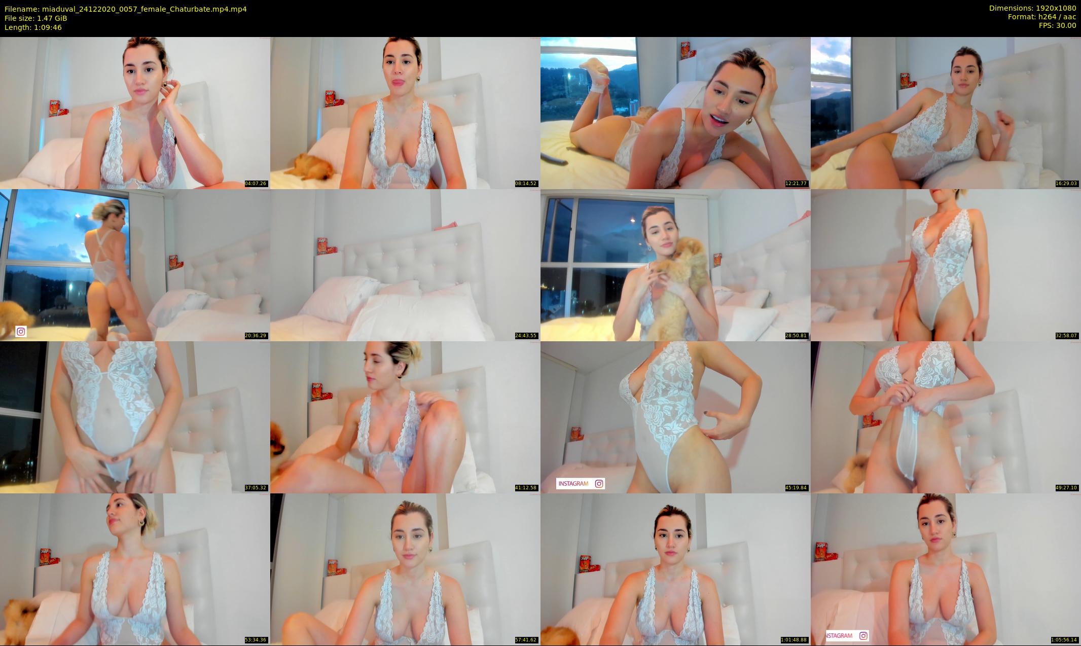 miaduval — 70 minute Chaturbate female cam show recording, 1080p, Dec 24, 2020