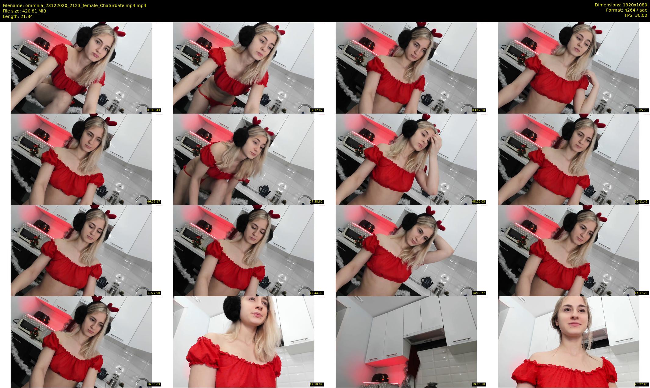 ommnia — 22 minute Chaturbate female cam show recording, 1080p, Dec 23, 2020